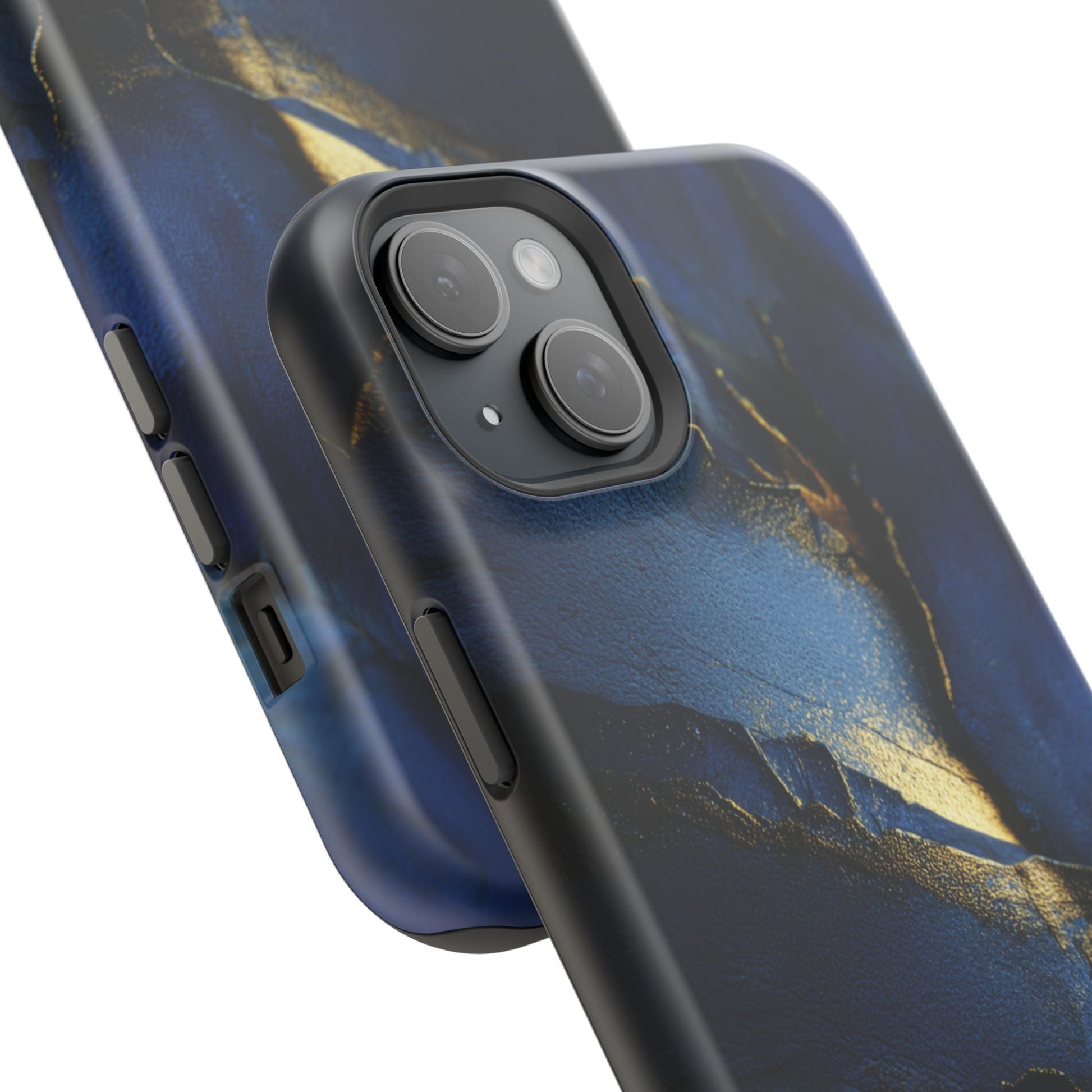 Phone Case - Blue and Gold 8k HD Design - Magnetic Tough Cases Printify