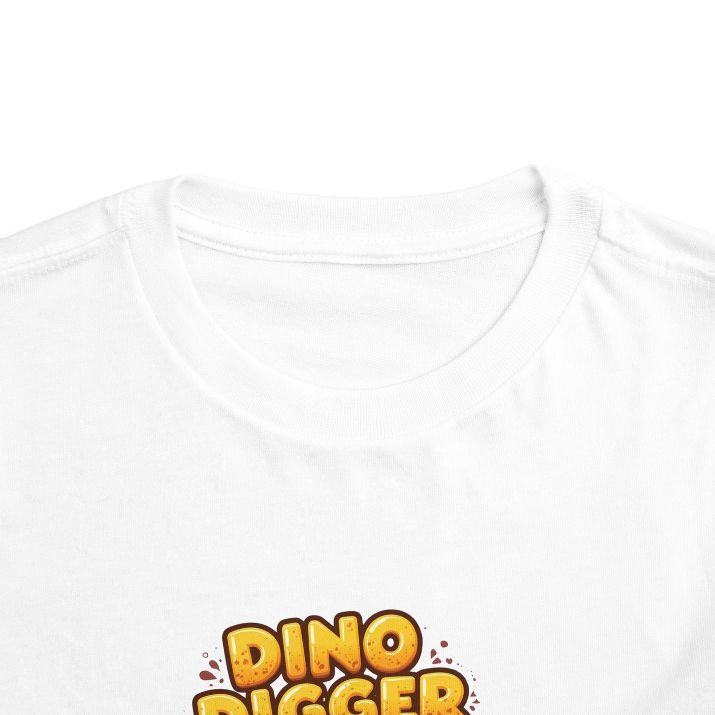 Dino Digger Toddler Tee - Fun Dino Excavator T-Shirt, Kids Gift, Birthday Outfit, Playwear, Cute Dinosaur Apparel