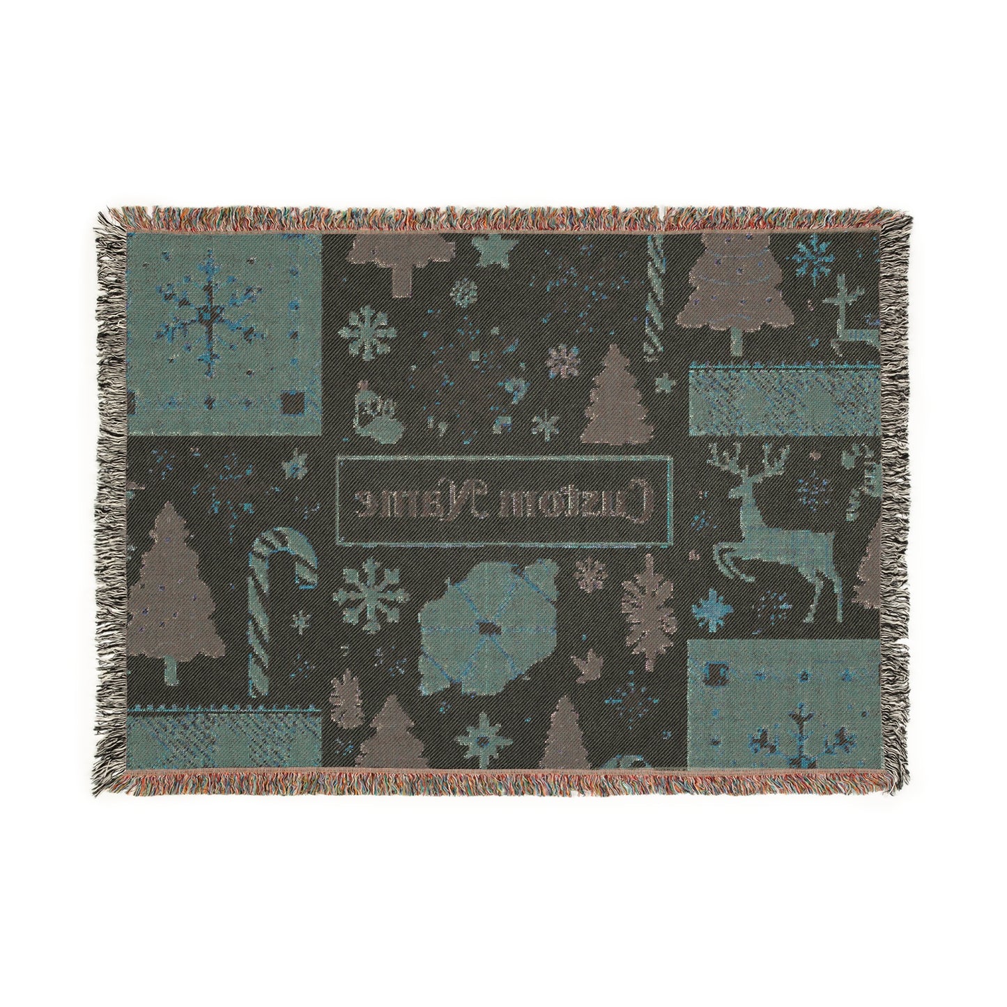 Custom Woven Blanket, Cozy Home Decor, Personalized Throw, Holiday Gift, Warm and Stylish