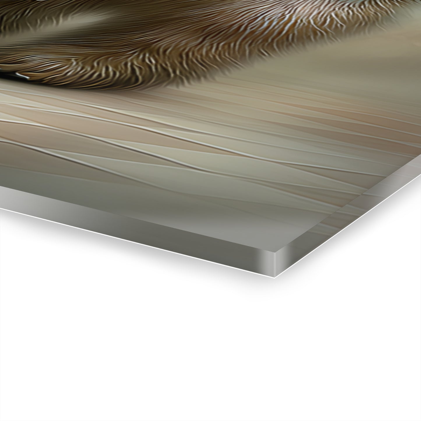 Acrylic Prints - Whimsical Girl and Bear French Cleat Hanging Frame with Enchanting Poem on the Horizontal Frames only.