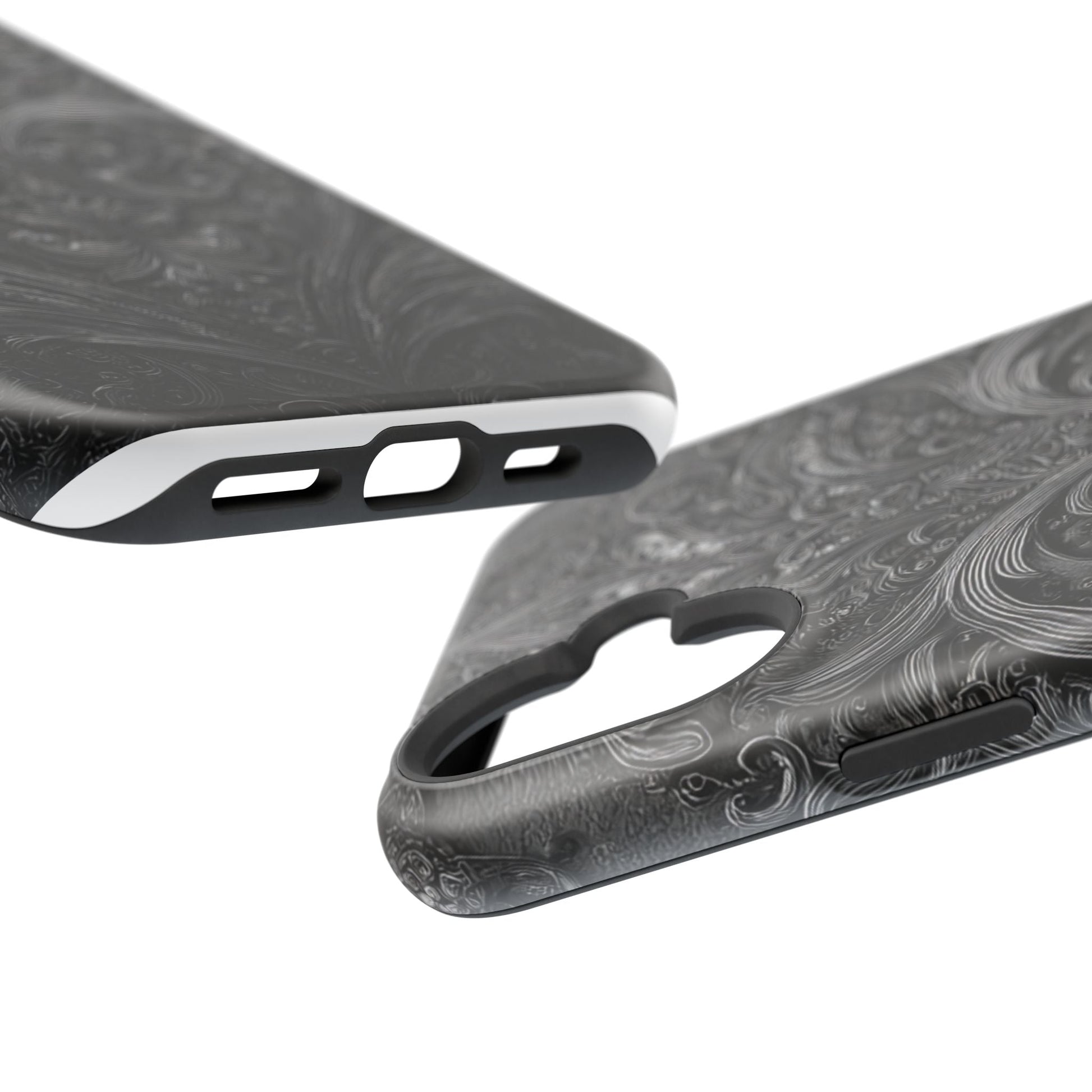 Phone Cases - Elegant Vintage Black Lace Design Printify