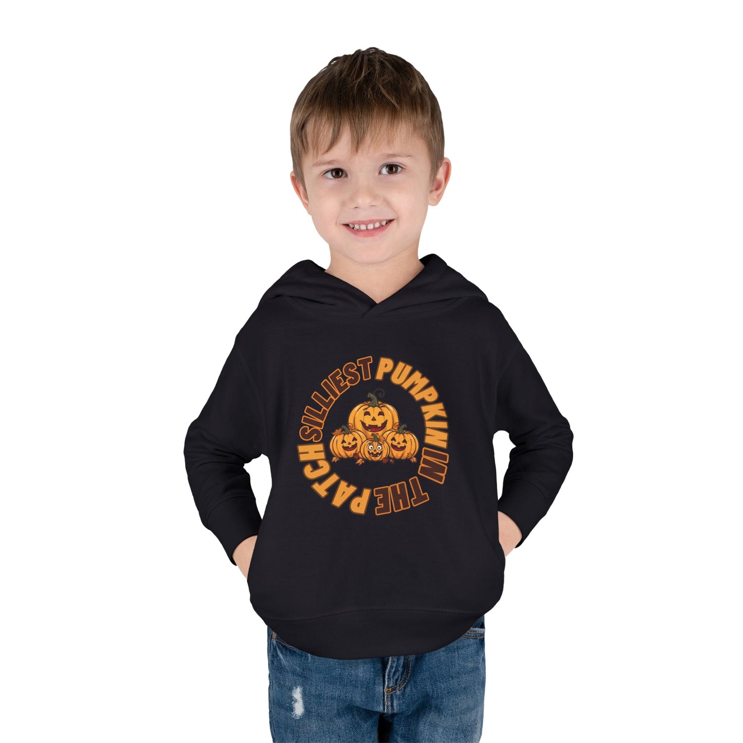 Silliest Pumpkin in the Patch Toddler Hoodie | Funny Fall Halloween Pullover Sweatshirt