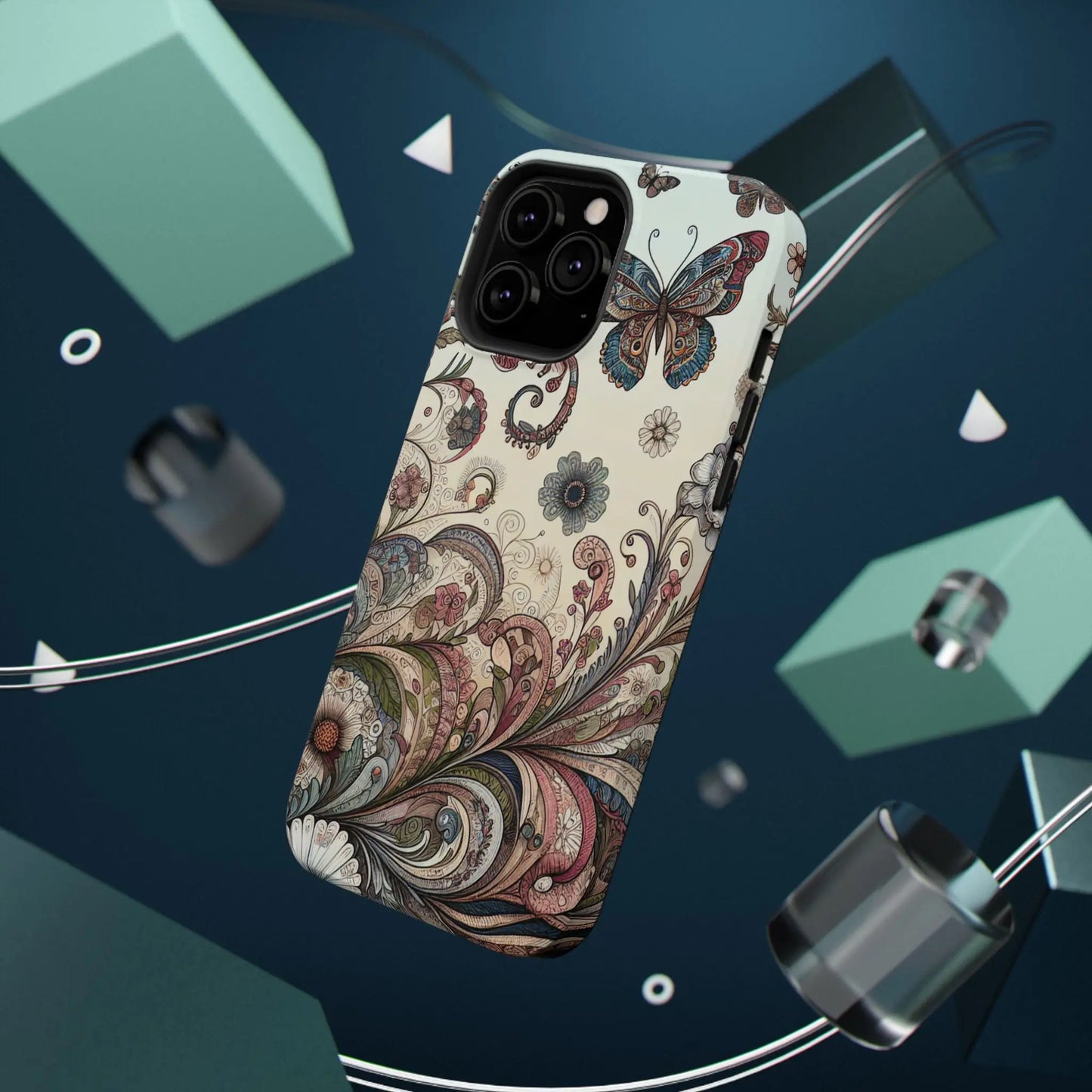 Phone Cases Whimsical Butterflies and Sunflowers Design Printify