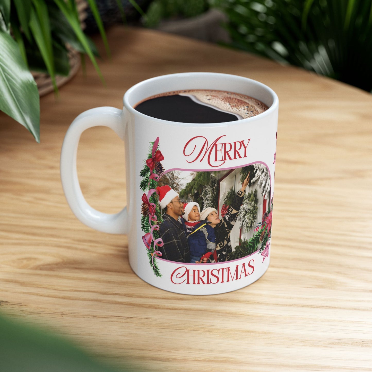 Personalized Photo Christmas Mug (11oz, 15oz)