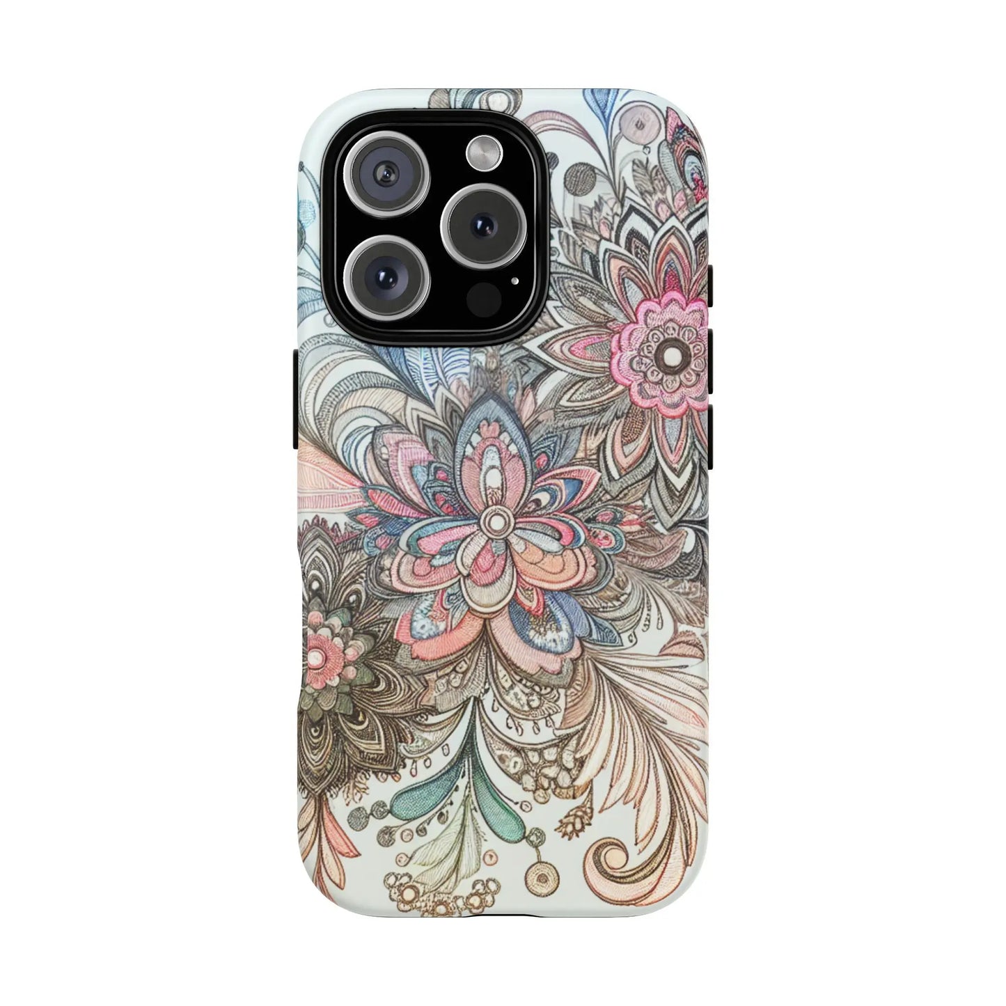 Floral Phone Case, Tough Cases, Protective mobile cover for flower lovers, Gift for her, Stylish phone accessory, Unique floral [...] Printify