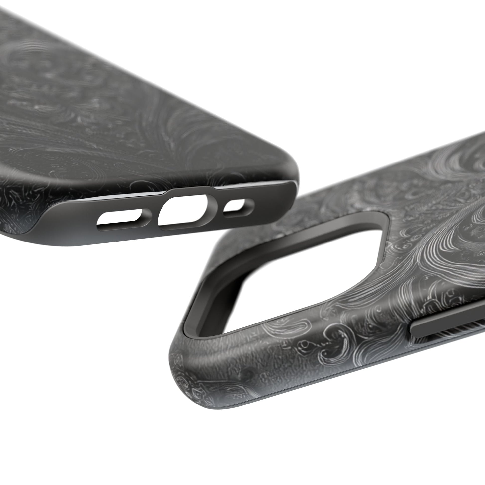 Phone Cases - Elegant Vintage Black Lace Design Printify