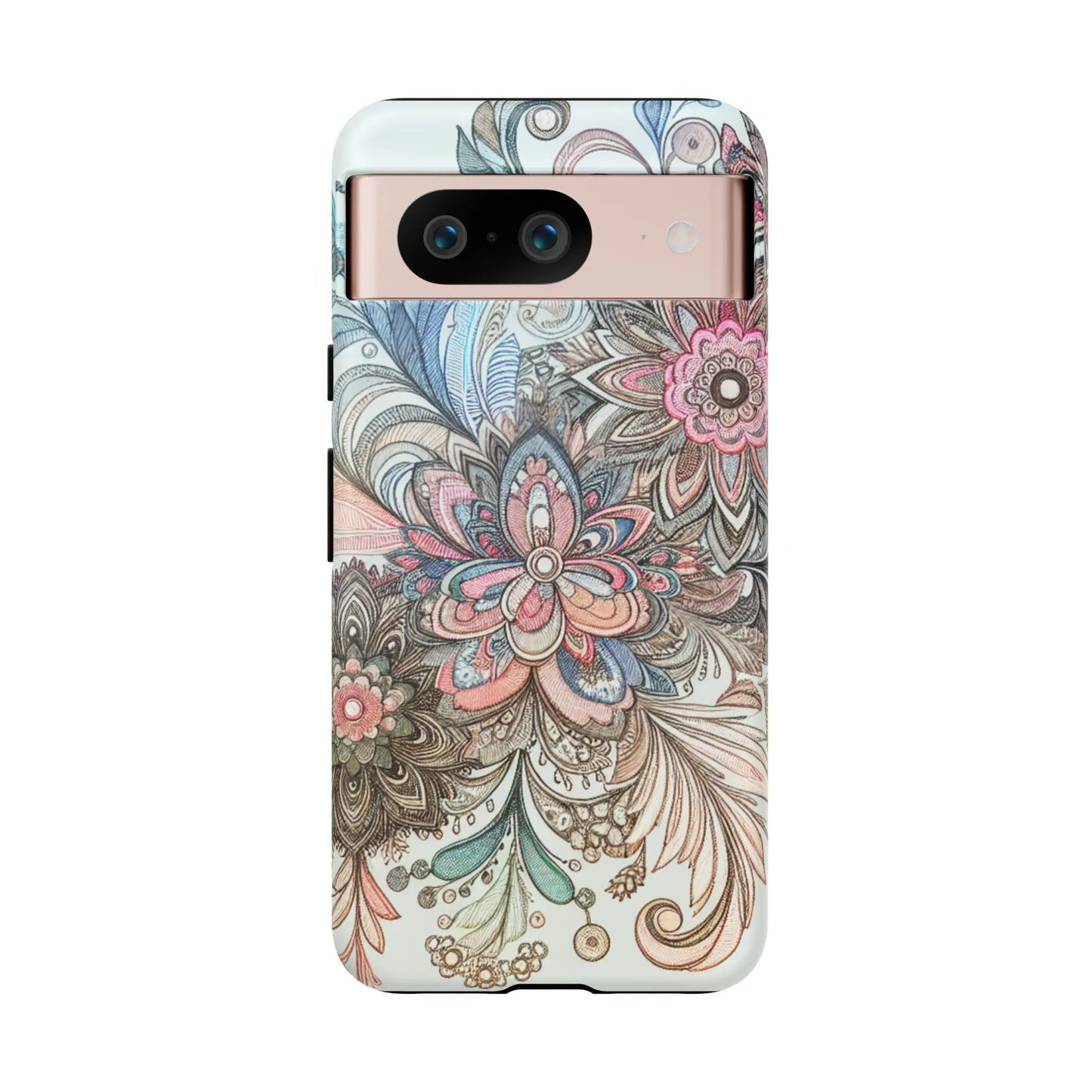 Floral Phone Case, Tough Cases, Protective mobile cover for flower lovers, Gift for her, Stylish phone accessory, Unique floral [...] Printify