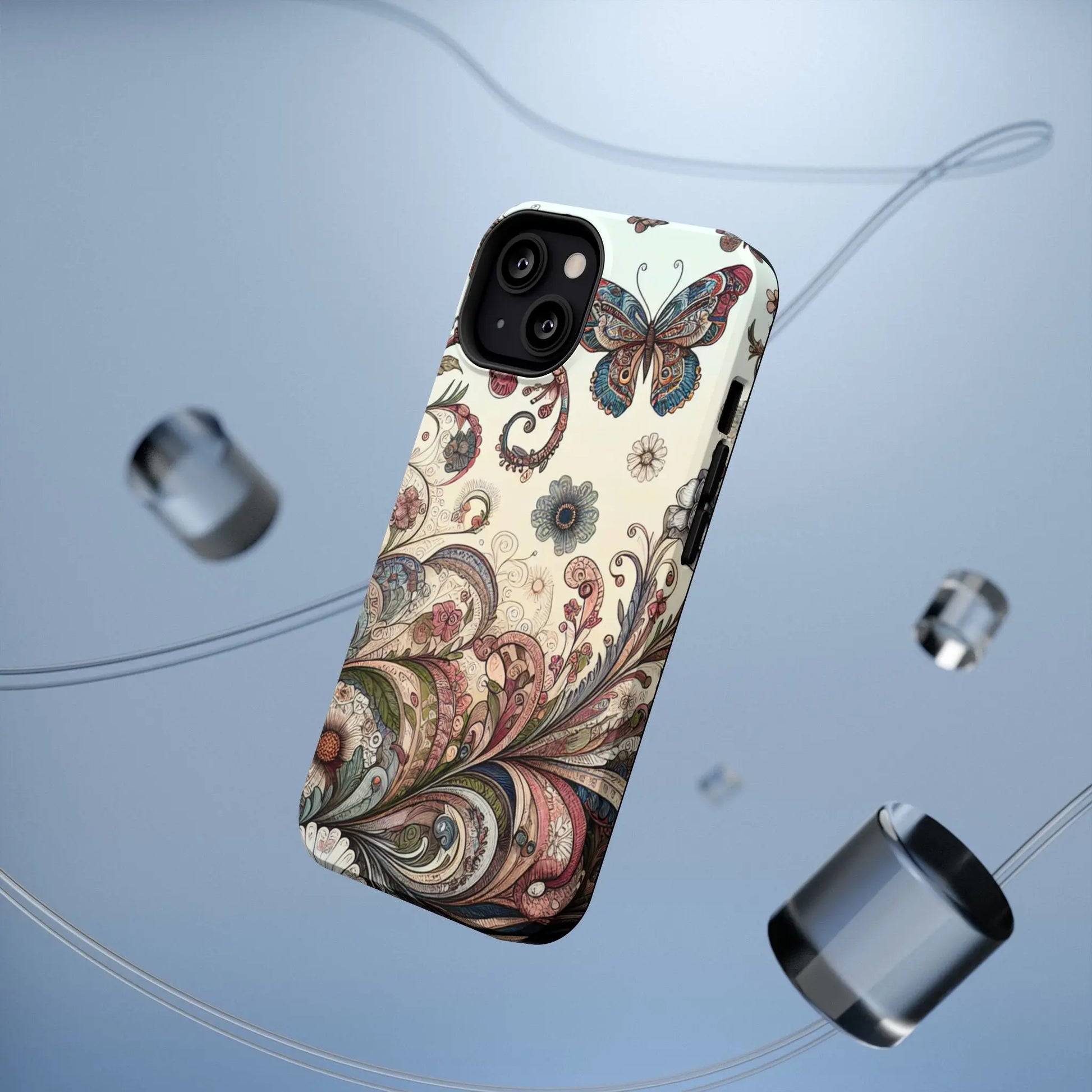 Phone Cases Whimsical Butterflies and Sunflowers Design Printify