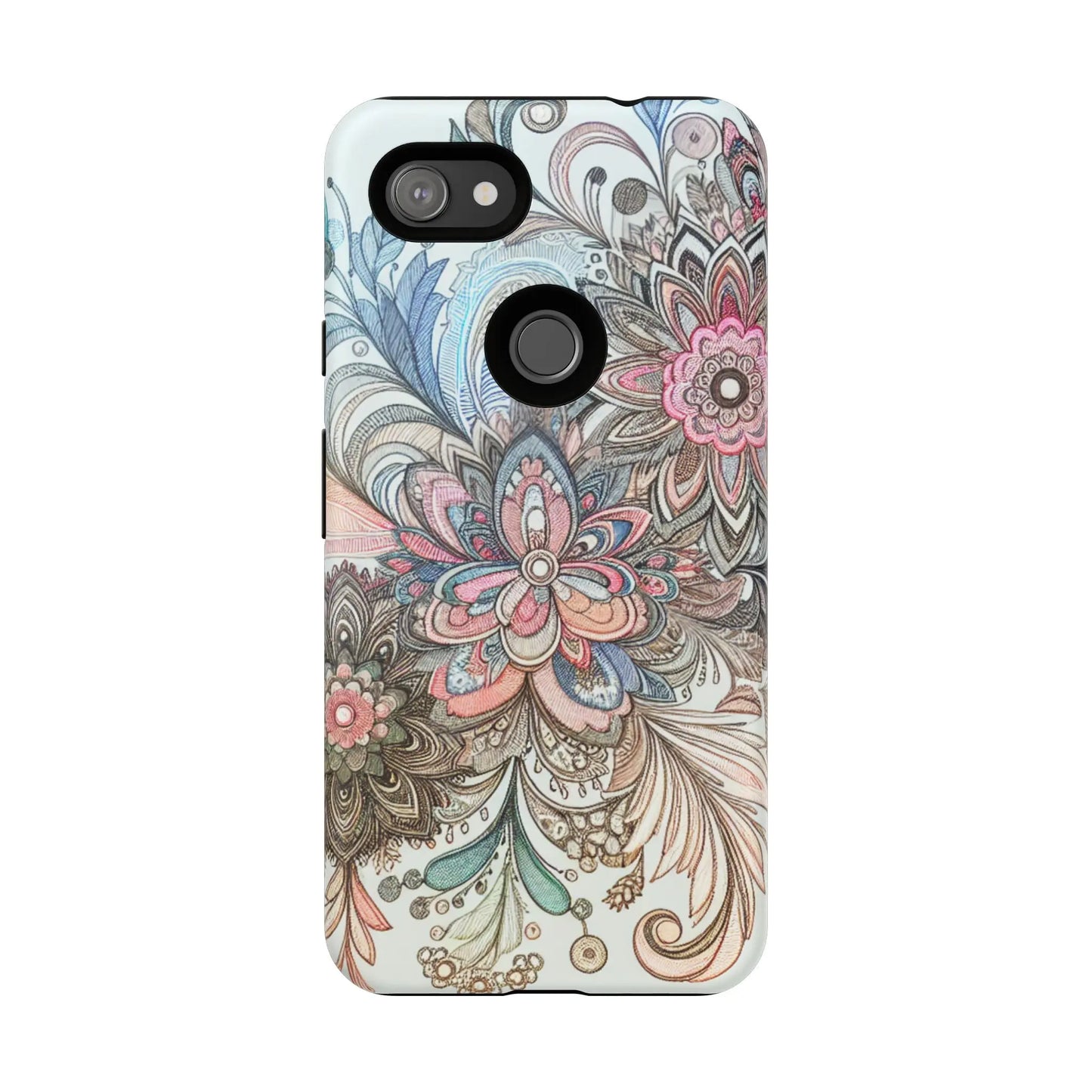 Floral Phone Case, Tough Cases, Protective mobile cover for flower lovers, Gift for her, Stylish phone accessory, Unique floral [...] Printify