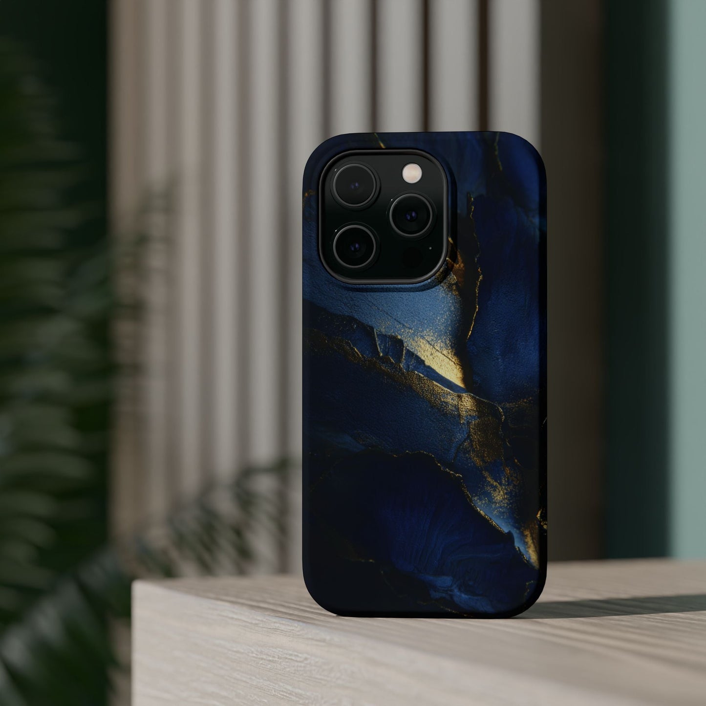 Phone Case - Blue and Gold 8k HD Design - Magnetic Tough Cases Printify