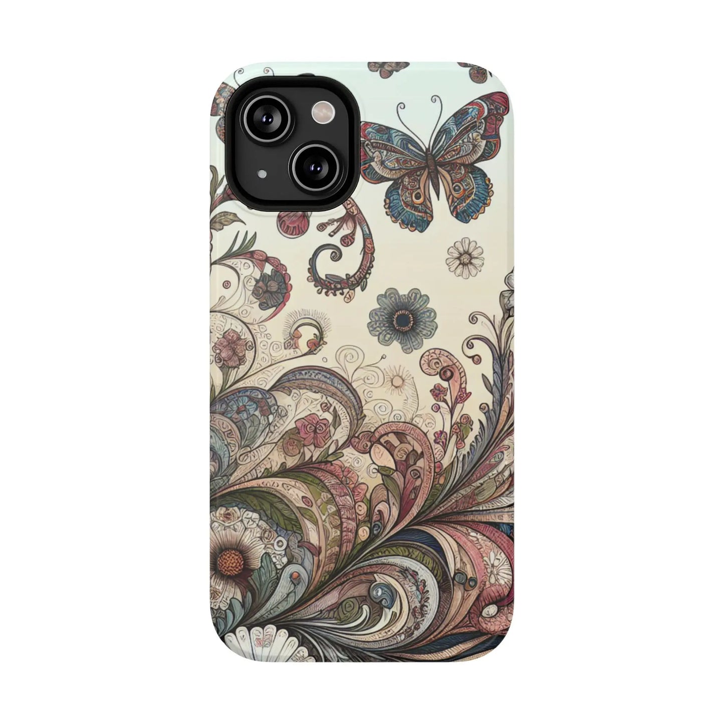 Phone Cases Whimsical Butterflies and Sunflowers Design Printify