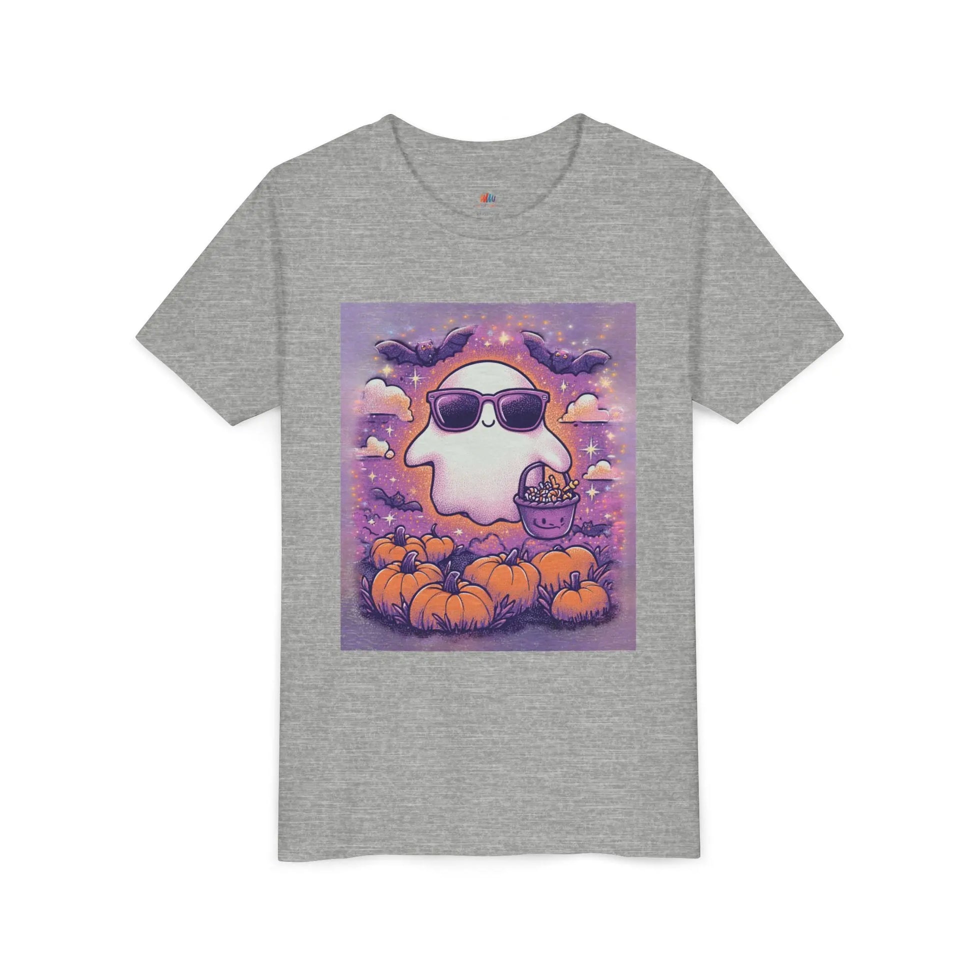 Adorable Ghost Halloween Tee, Youth Short Sleeve T-Shirt Printify