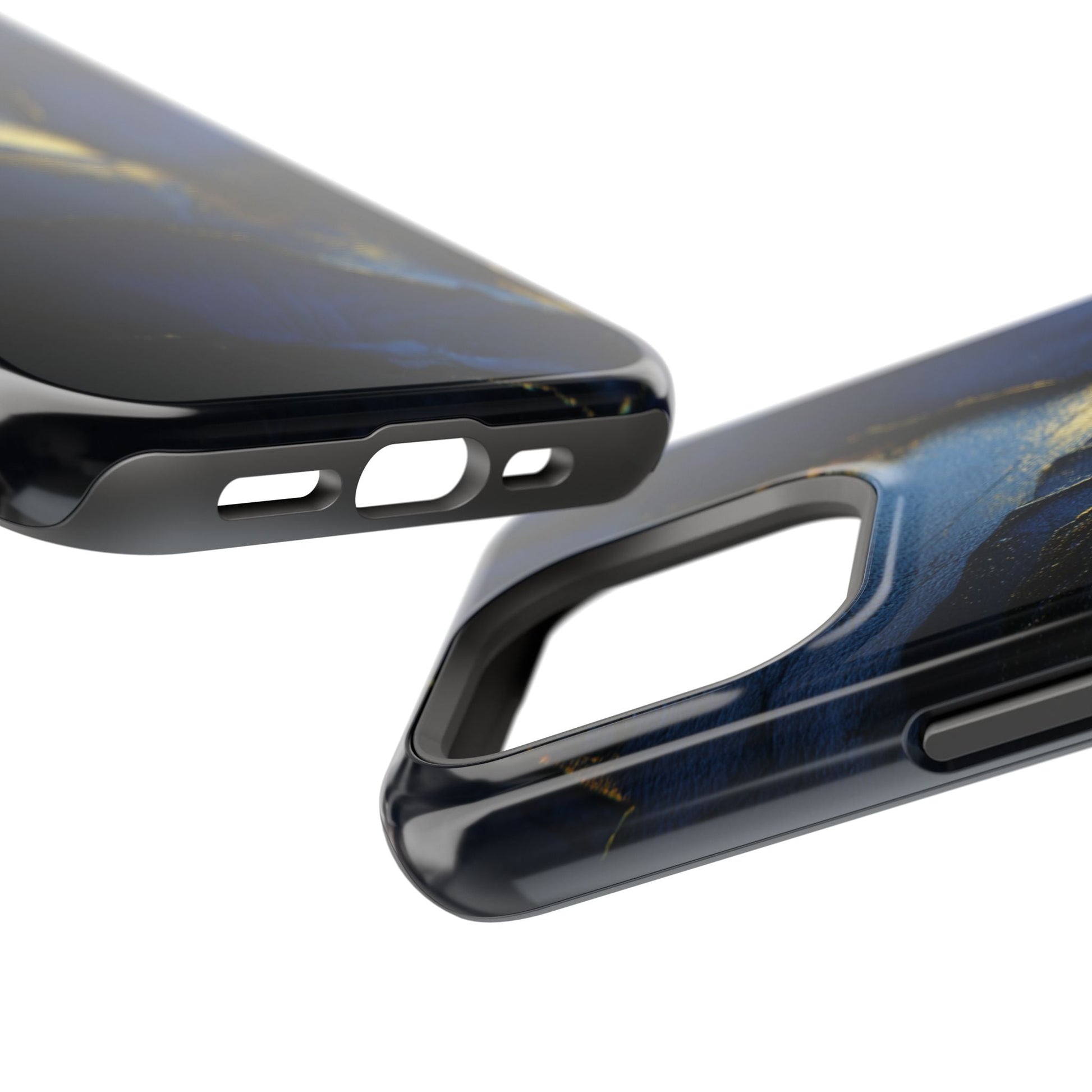 Phone Case - Blue and Gold 8k HD Design - Magnetic Tough Cases Printify