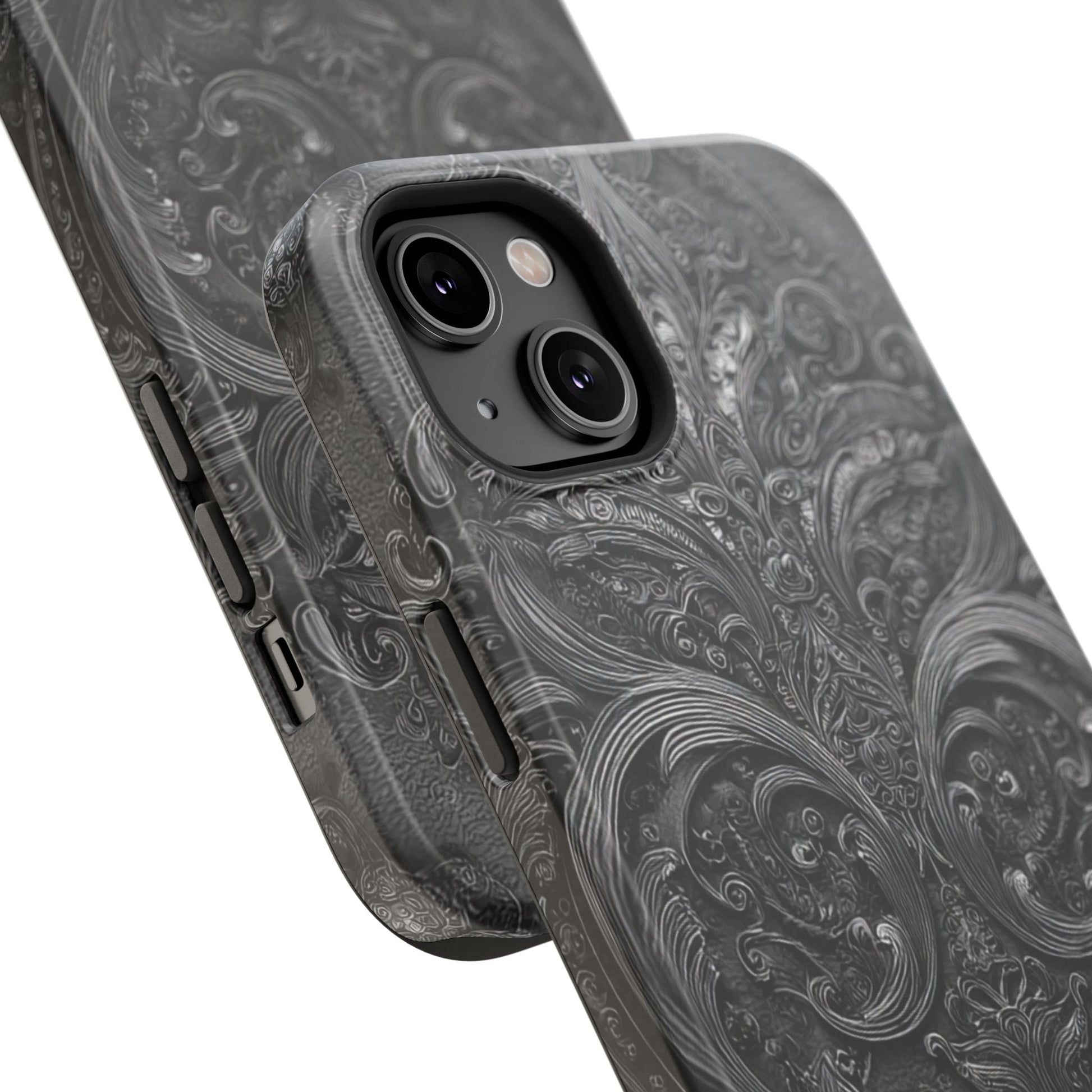 Phone Cases - Elegant Vintage Black Lace Design Printify