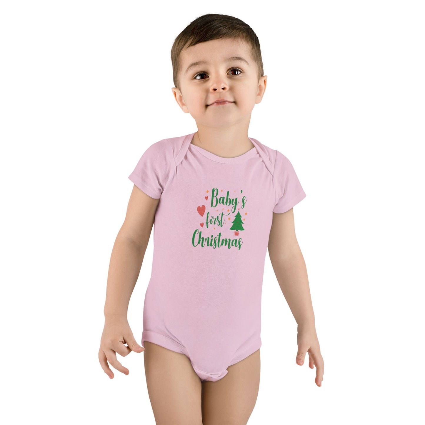 Baby's First Christmas Onesie, Baby Christmas Outfit, Cute Infant Bodysuit, Holiday Gift, Newborn Apparel