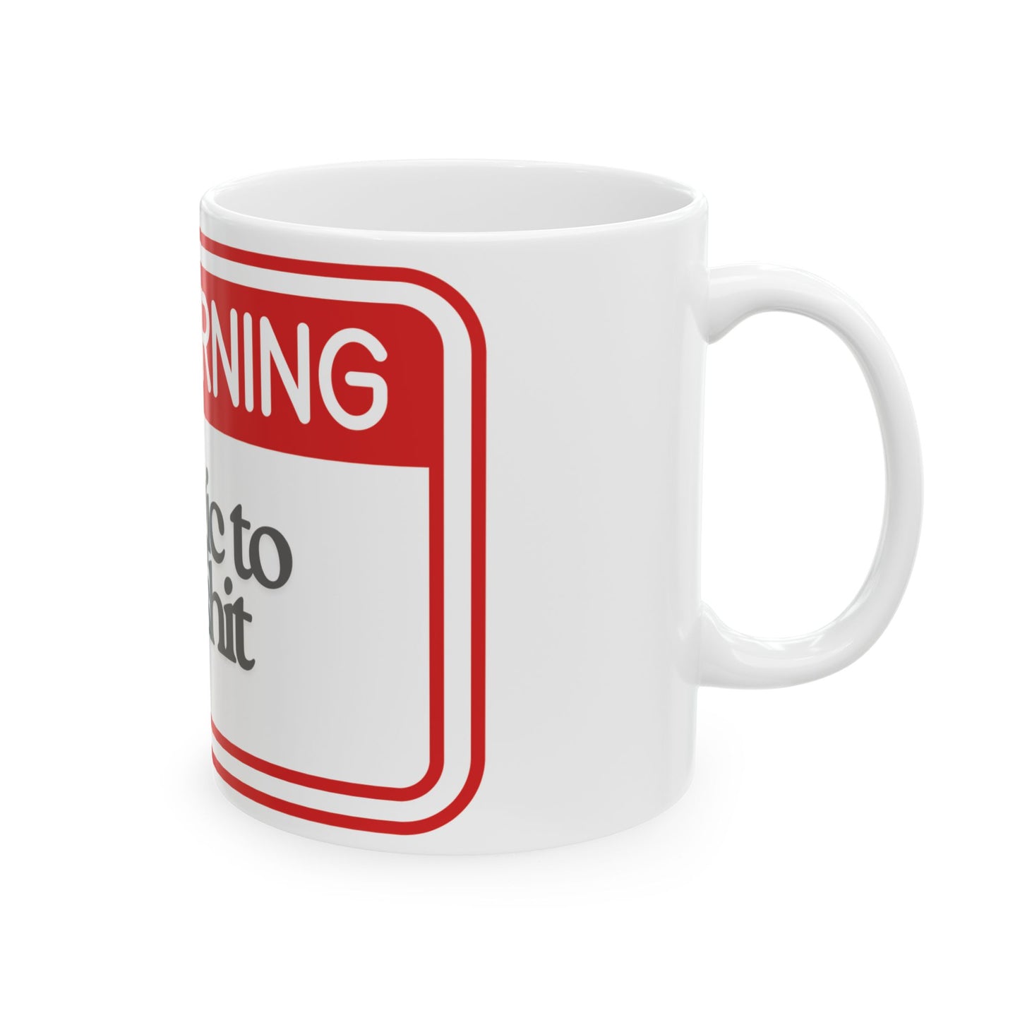 Warning Mug - Allergic to Bullshit | Funny Coffee Mug for Coffee Lovers, Office Gift, Humor Cups, Gag Gift, Tea Mug