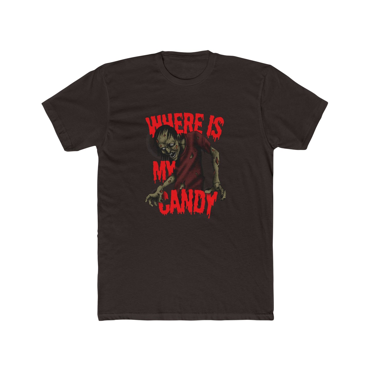 Unisex Halloween Zombie Crew Tee - Perfect for Costume Parties, Trick or Treating, Horror Fans, Spooky Season, Gift Idea