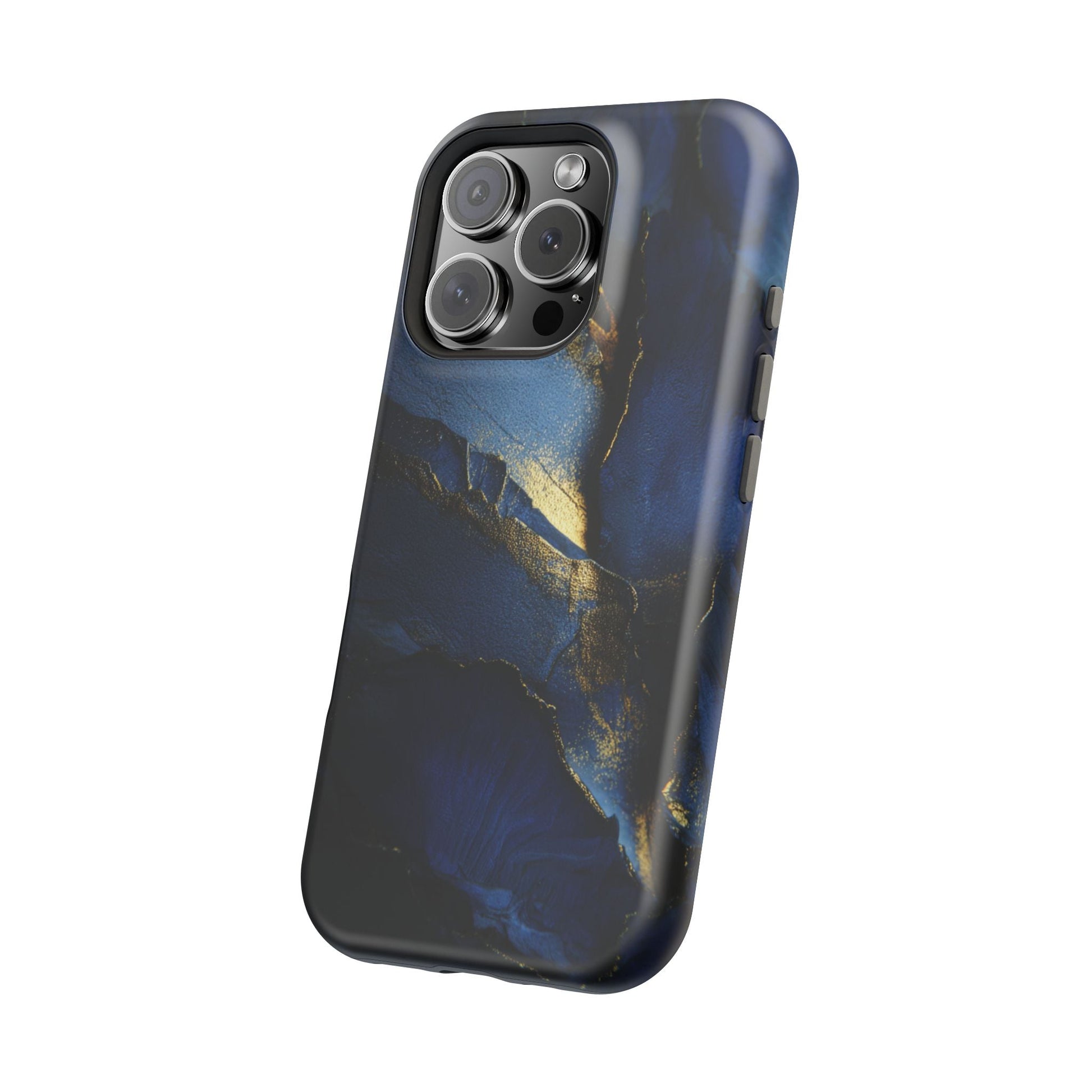 Phone Case - Blue and Gold 8k HD Design - Magnetic Tough Cases Printify