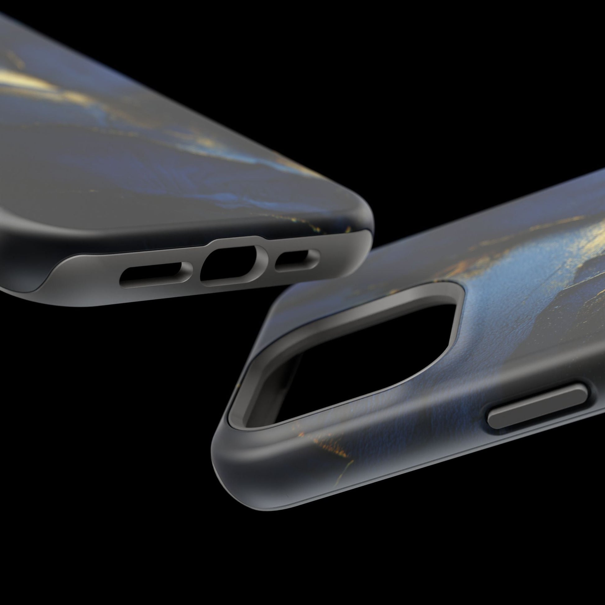Phone Case - Blue and Gold 8k HD Design - Magnetic Tough Cases Printify