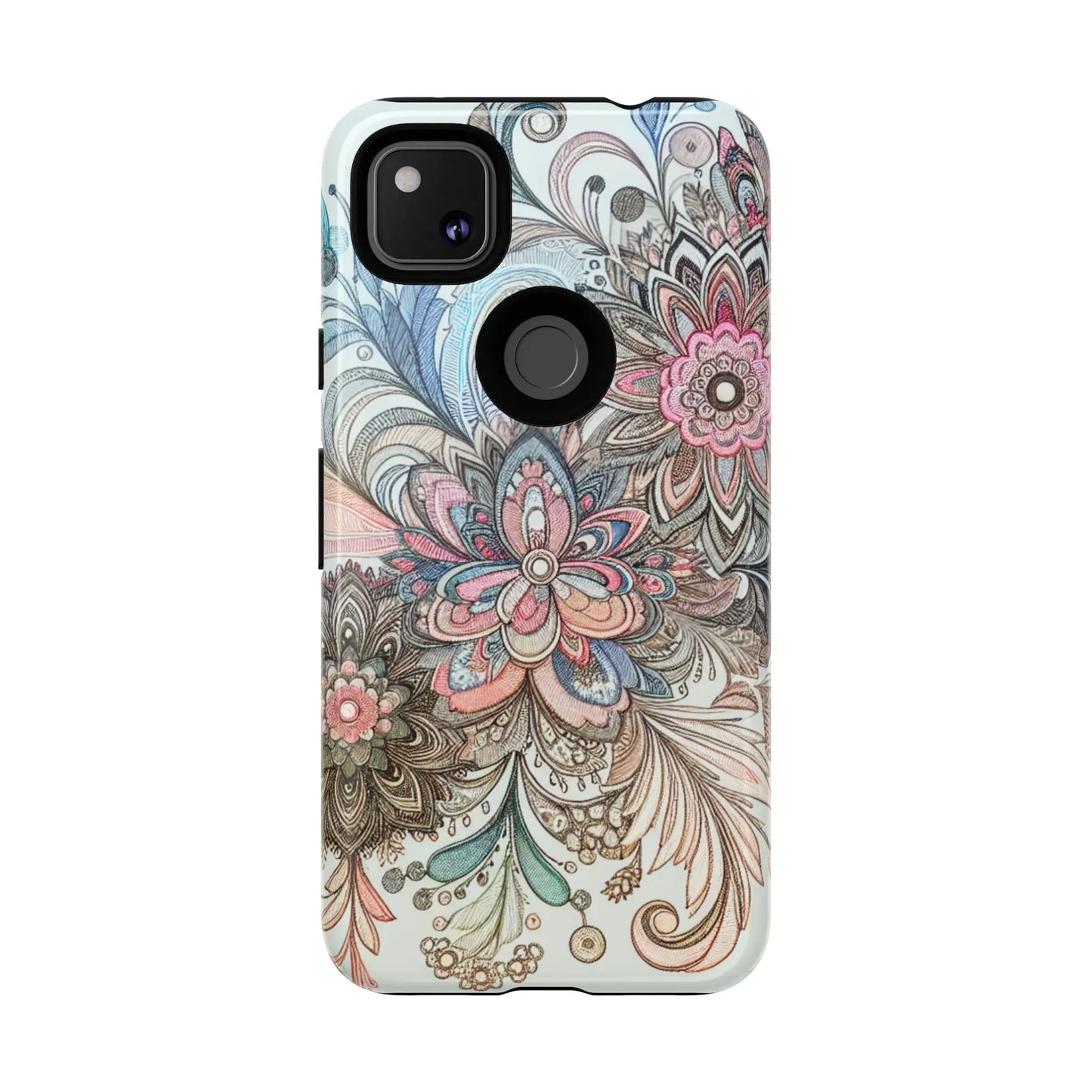 Floral Phone Case, Tough Cases, Protective mobile cover for flower lovers, Gift for her, Stylish phone accessory, Unique floral [...] Printify