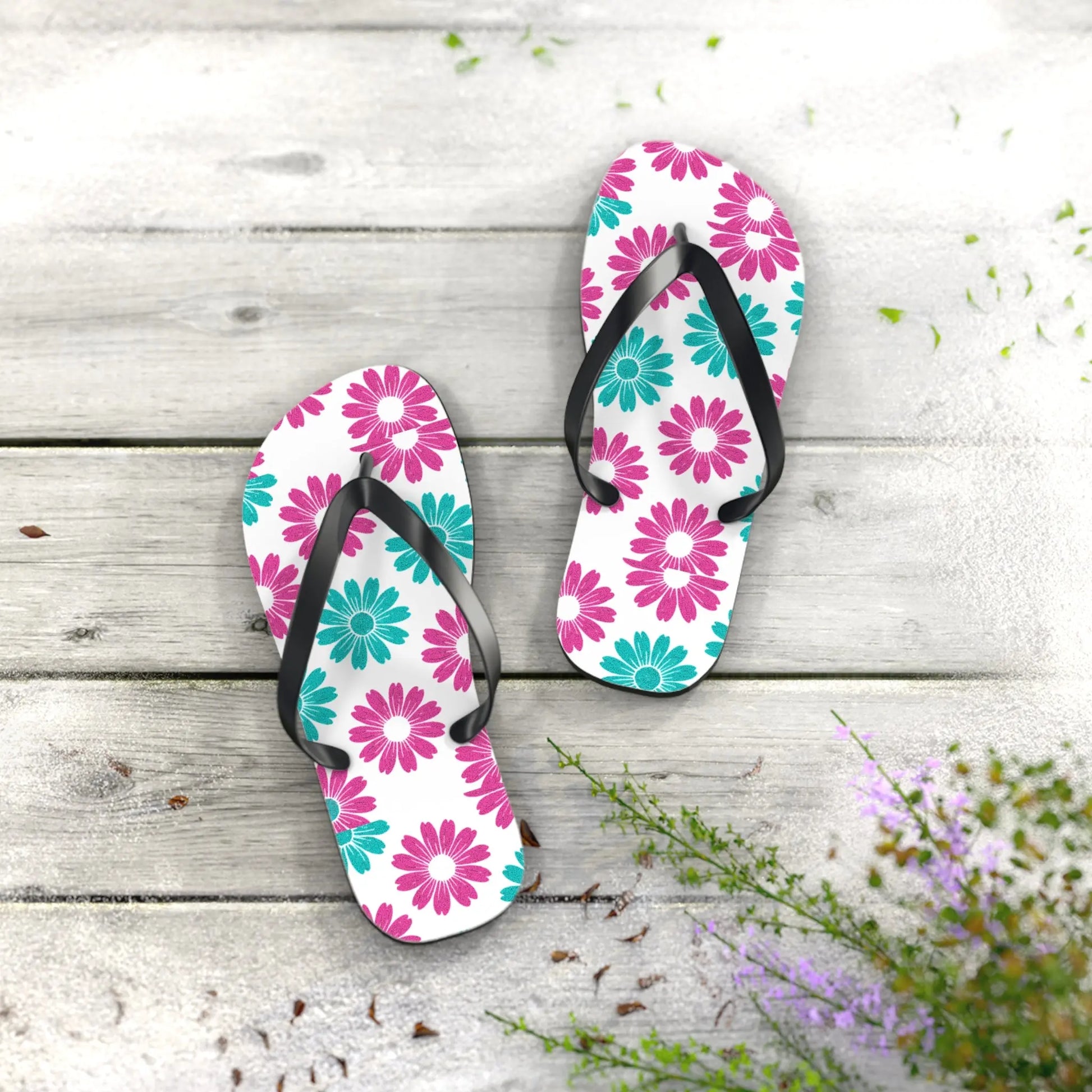 Flip Flops Pop Art Floral Printify