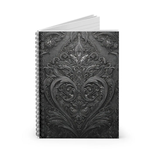 Spiral Notebook - Gothic Lace Texture Journal Printify