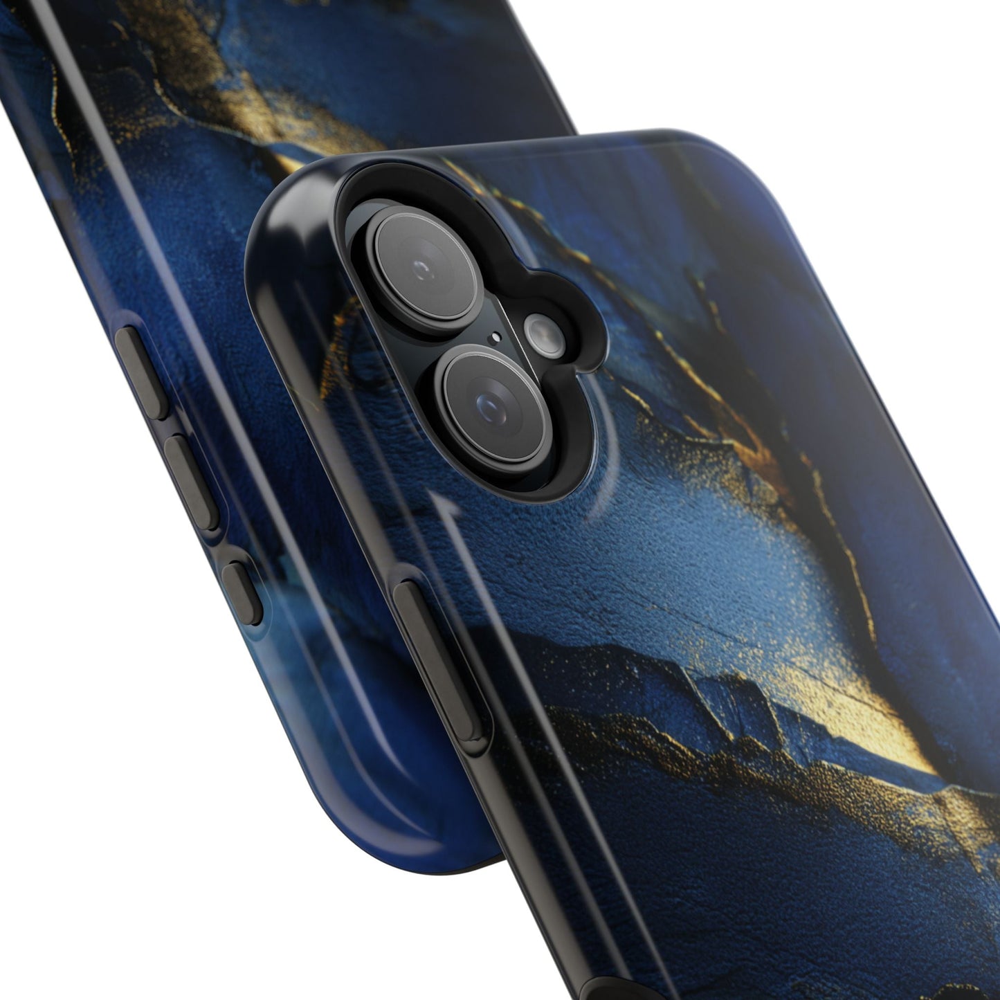 Phone Case - Blue and Gold 8k HD Design - Magnetic Tough Cases Printify