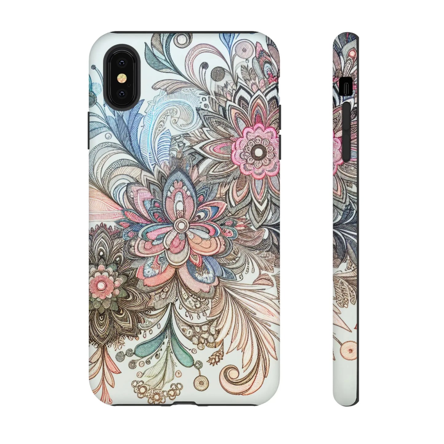 Floral Phone Case, Tough Cases, Protective mobile cover for flower lovers, Gift for her, Stylish phone accessory, Unique floral [...] Printify