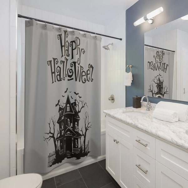 Halloween Shower Curtains, Spooky Bathroom Decor, Seasonal Home Accessories, Trick or Treat Decor, Gothic Gifting Ideas A Lid for Every Pot ~Everday Designz~