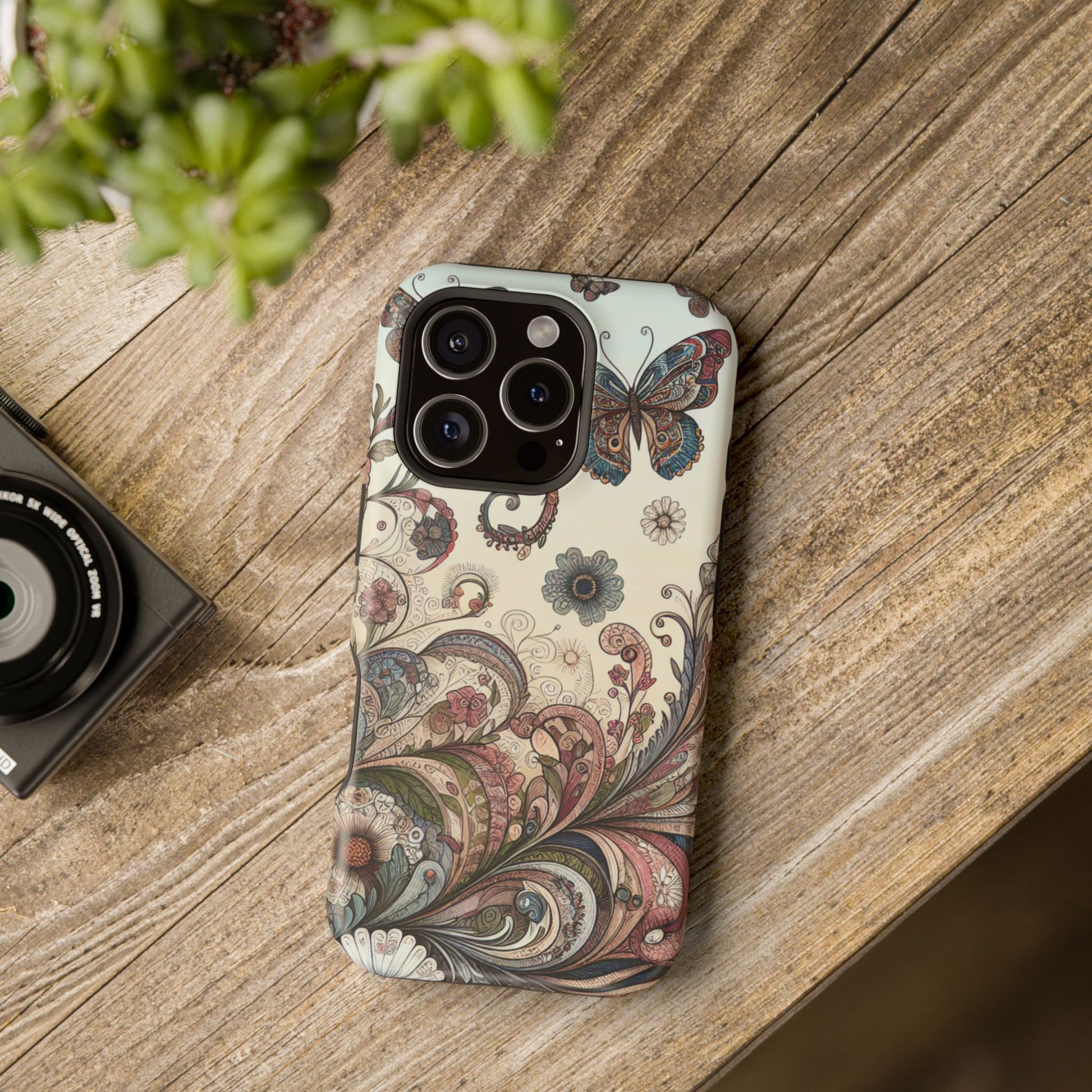 Phone Cases Whimsical Butterflies and Sunflowers Design Printify