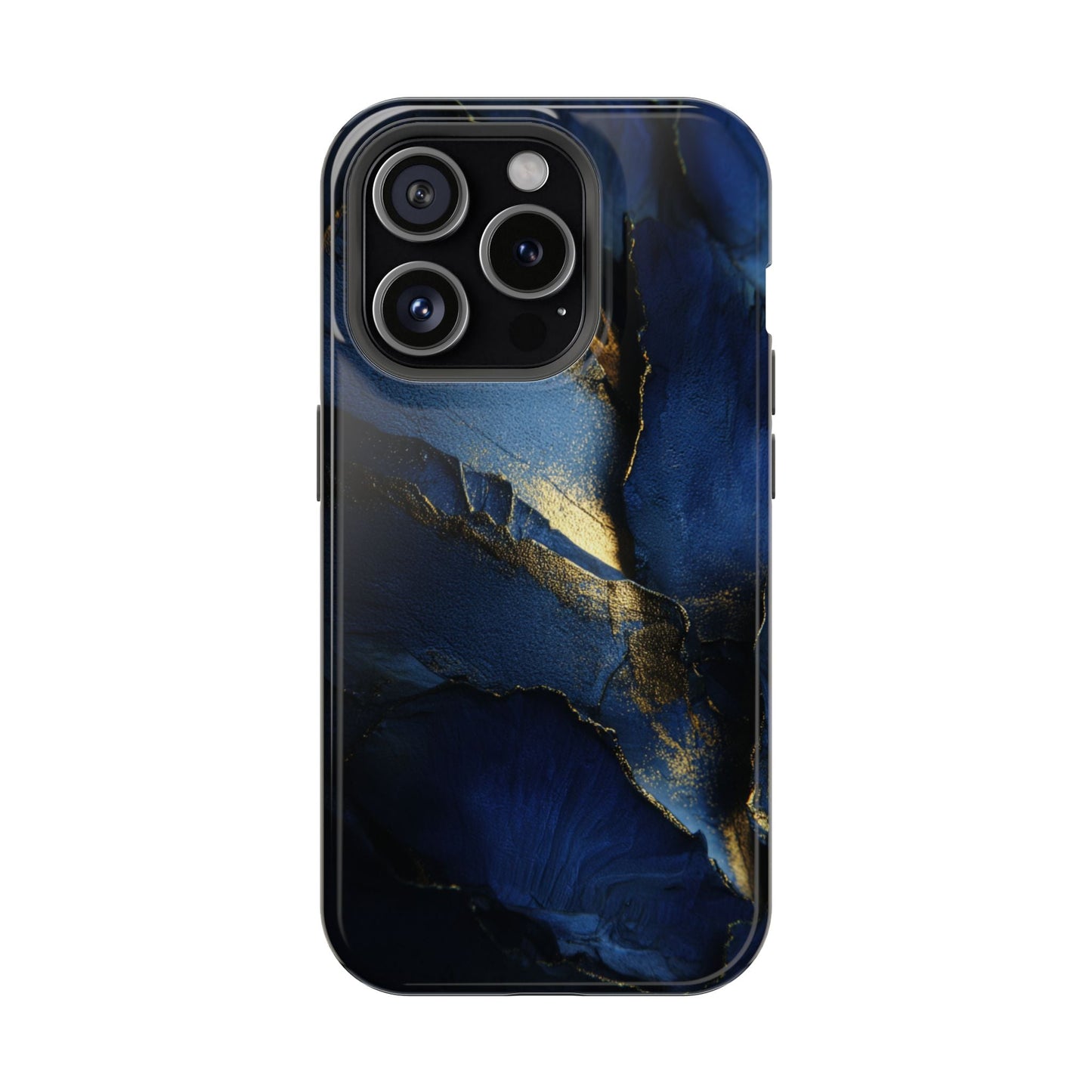 Phone Case - Blue and Gold 8k HD Design - Magnetic Tough Cases Printify