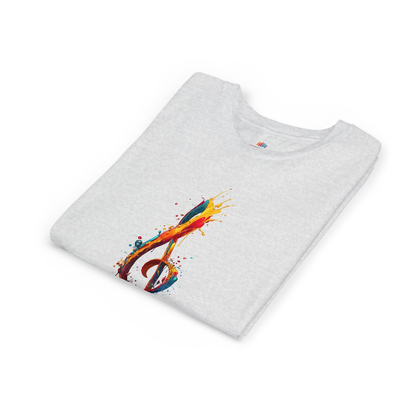 Youth Music Note Tee, Colorful Treble Clef Shirt, Kids Musical Gift, Summer Fun Top, Music Lover T-Shirt