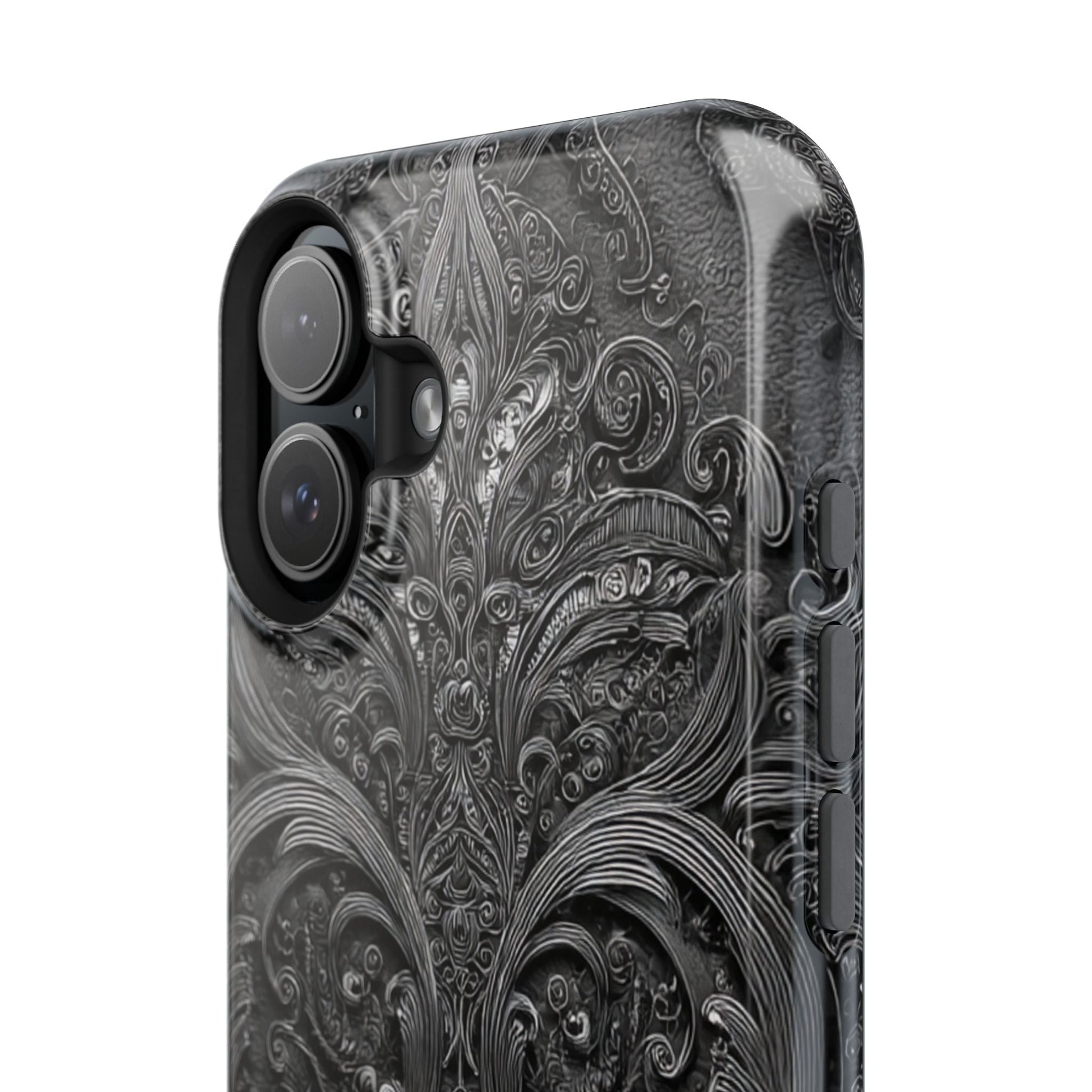 Phone Cases - Elegant Vintage Black Lace Design Printify