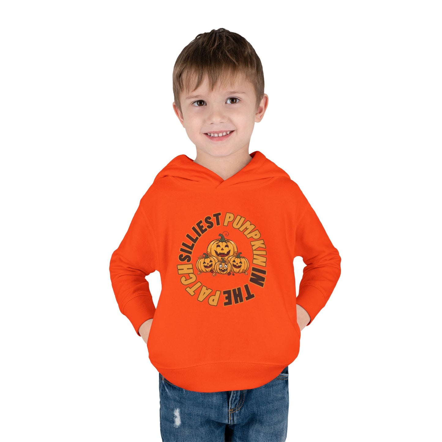 Silliest Pumpkin in the Patch Toddler Hoodie | Funny Fall Halloween Pullover Sweatshirt