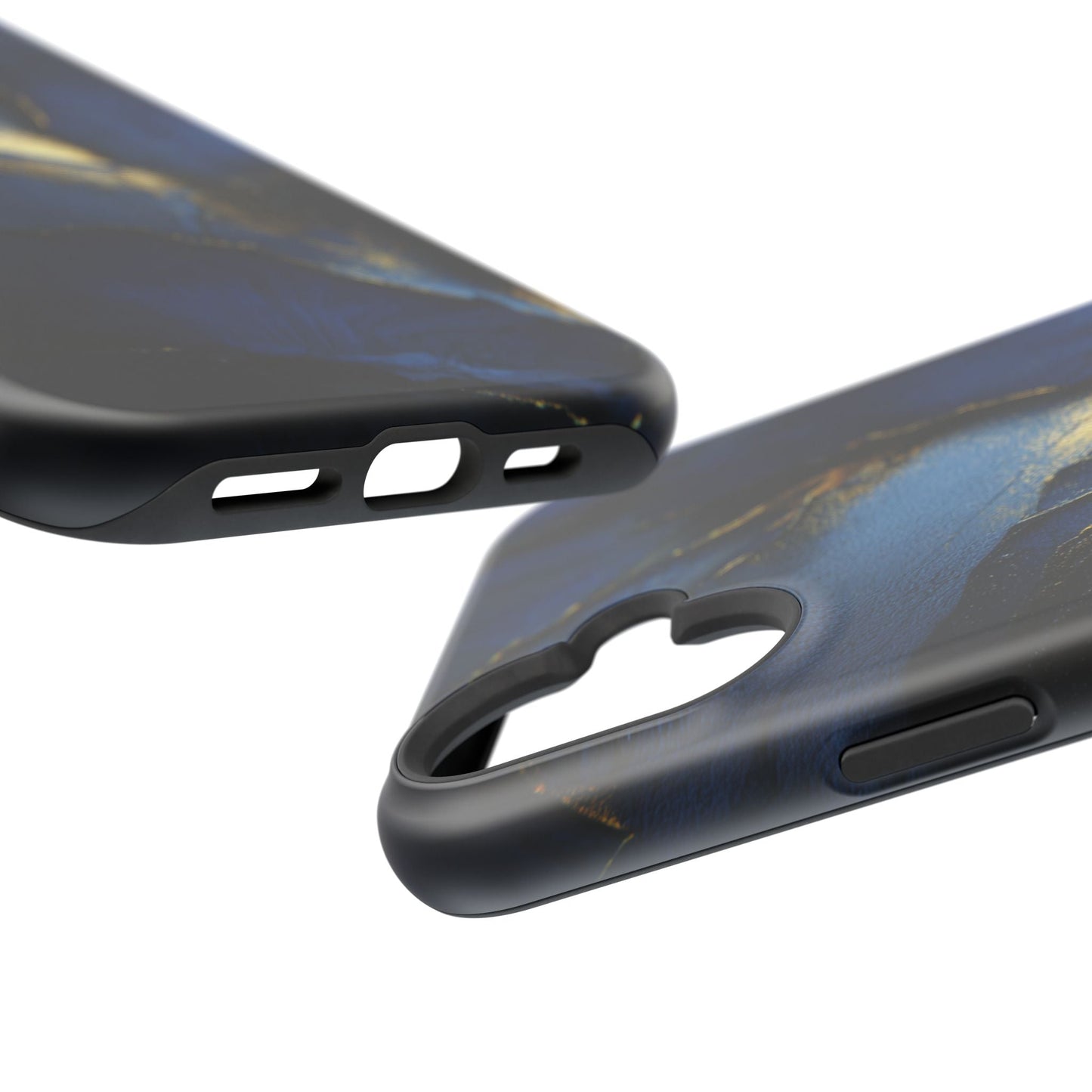 Phone Case - Blue and Gold 8k HD Design - Magnetic Tough Cases Printify
