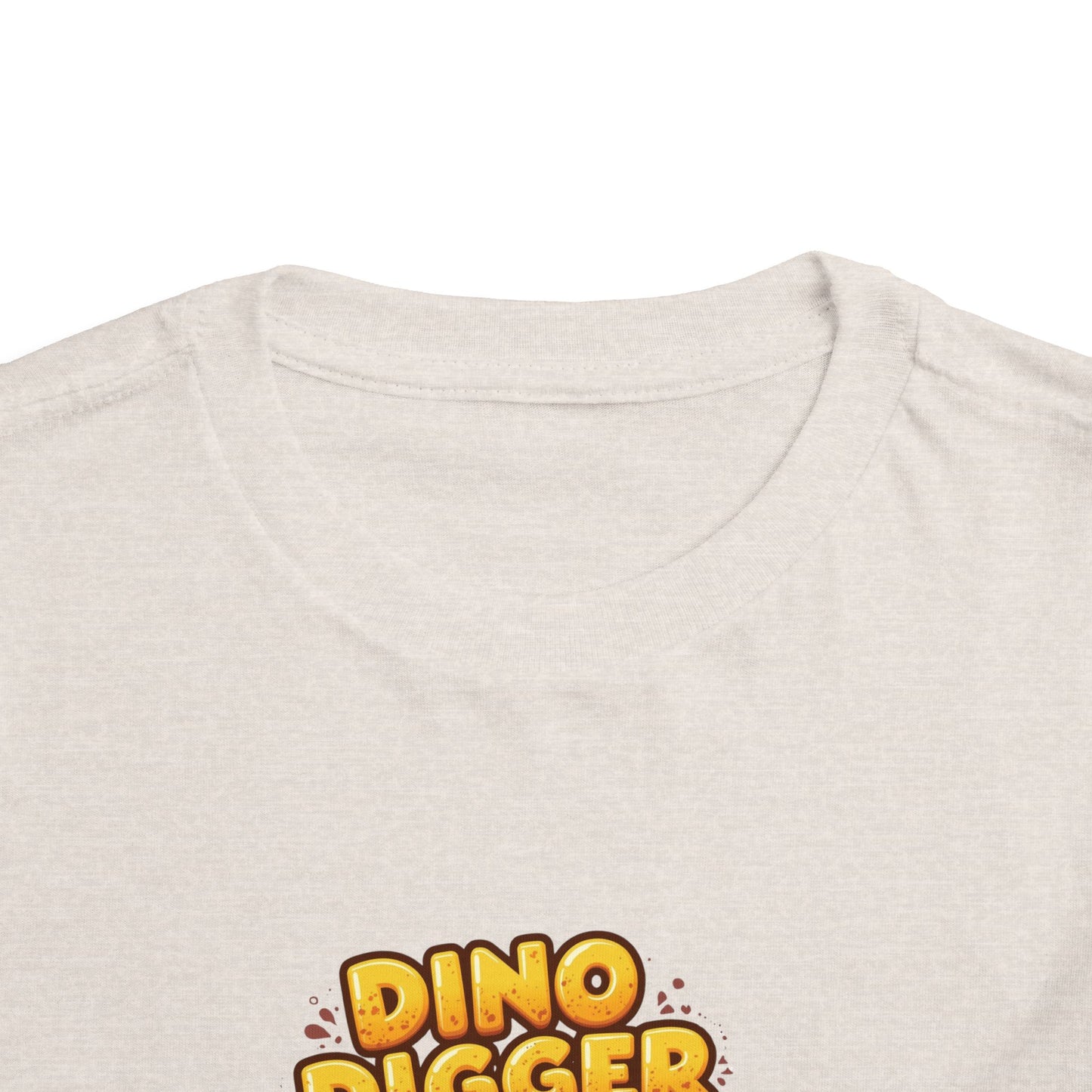Dino Digger Toddler Tee - Fun Dino Excavator T-Shirt, Kids Gift, Birthday Outfit, Playwear, Cute Dinosaur Apparel