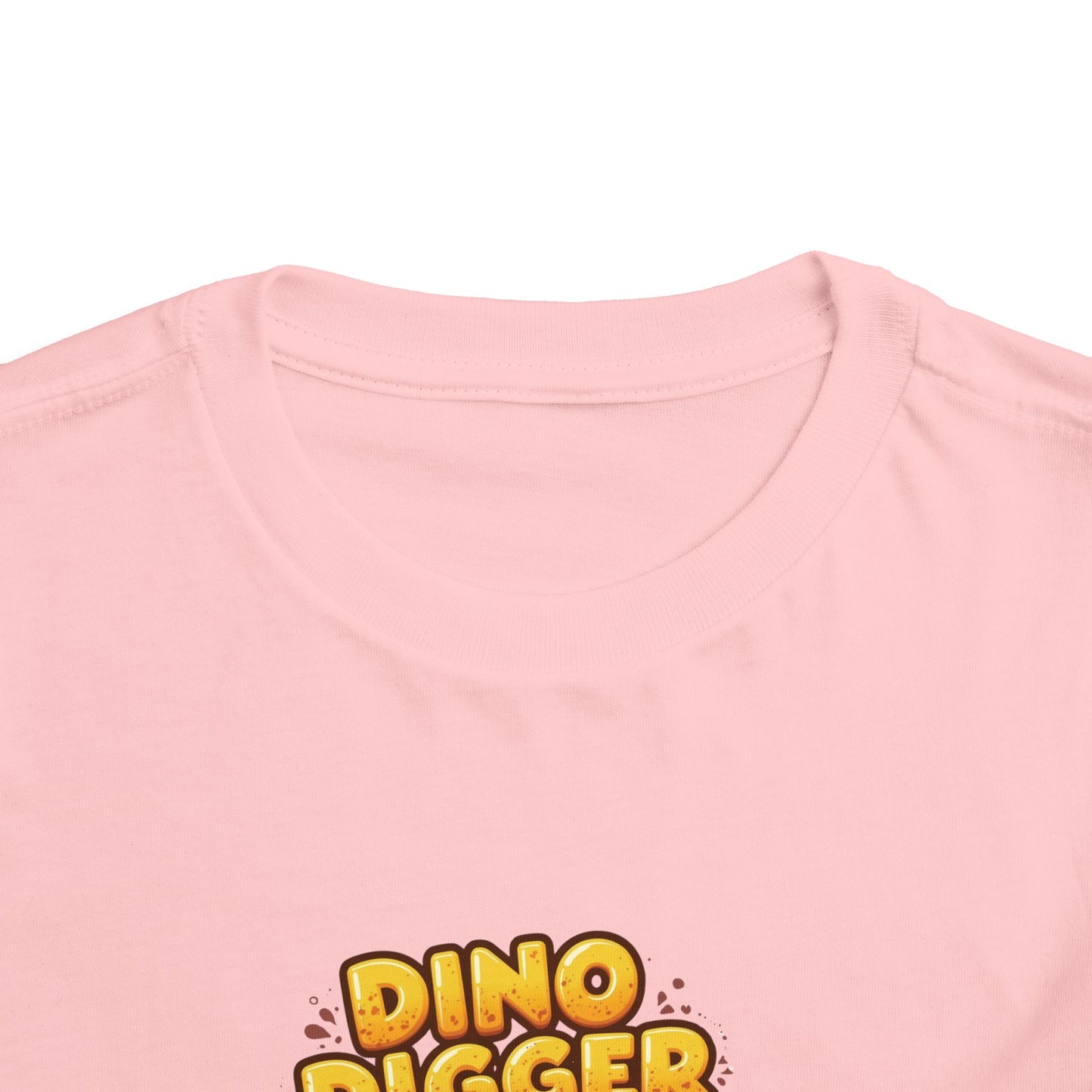 Dino Digger Toddler Tee - Fun Dino Excavator T-Shirt, Kids Gift, Birthday Outfit, Playwear, Cute Dinosaur Apparel