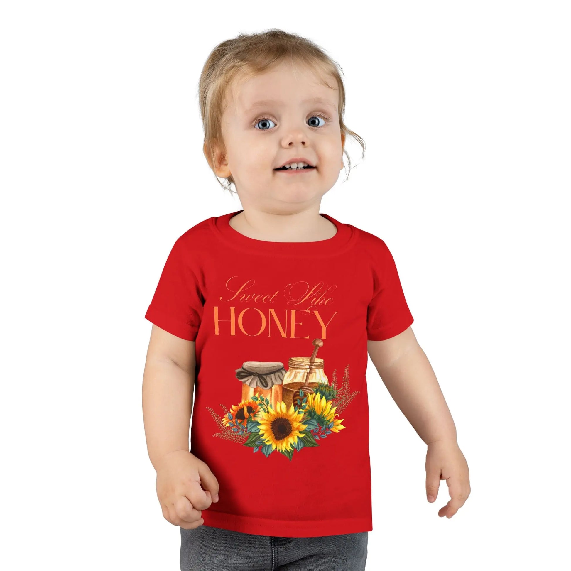 Sweet Like Honey Toddler T-Shirt, Cute Kids Apparel, Gift for Birthdays, Summer Outings, Family Gatherings, Playtime Printify