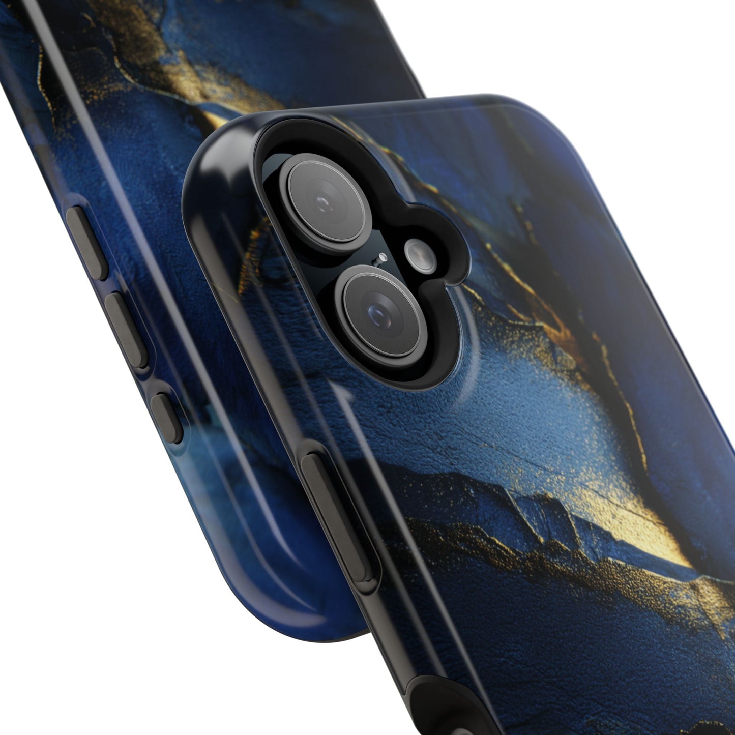 Phone Case - Blue and Gold 8k HD Design - Magnetic Tough Cases Printify