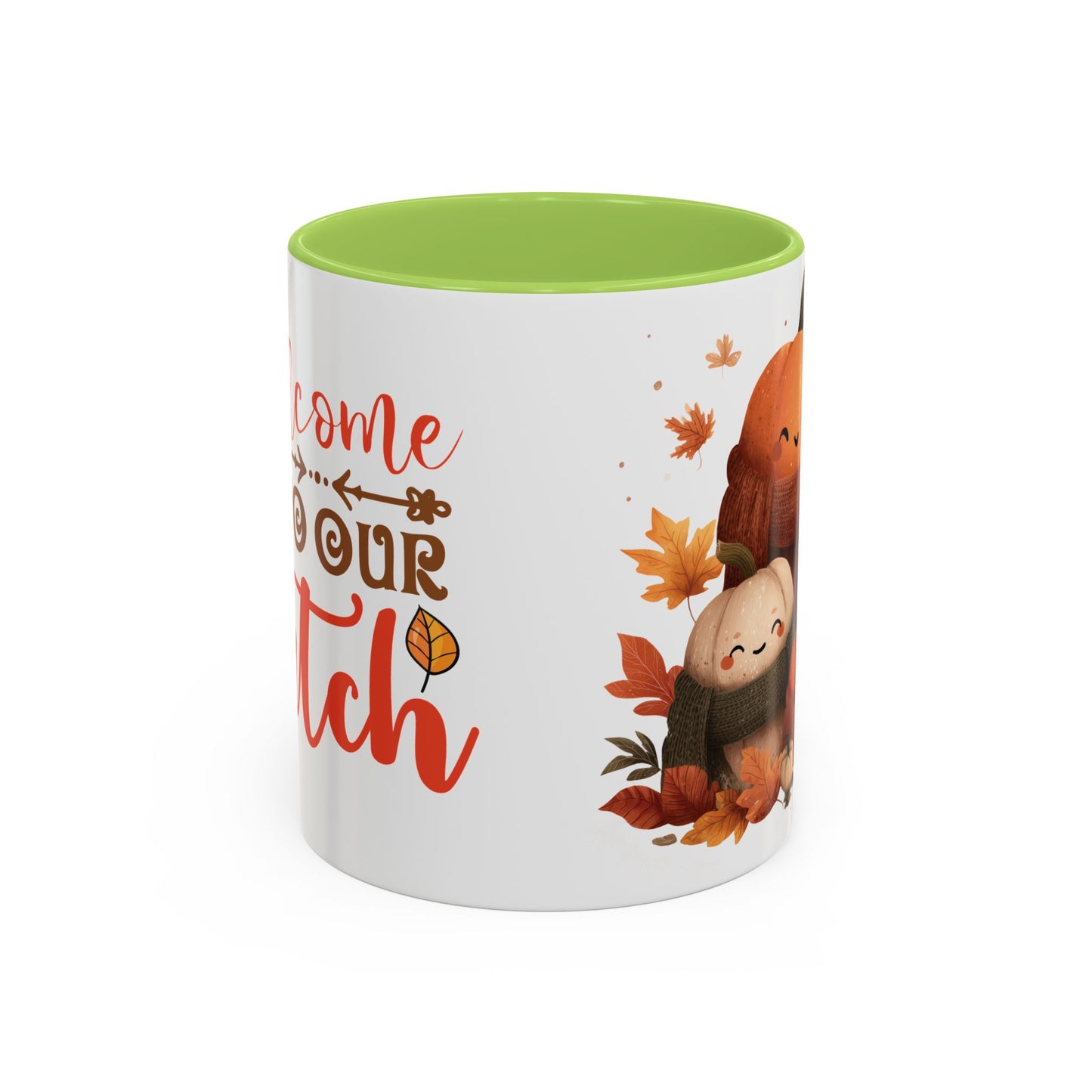 Accent Coffee Mug - Welcome to Our Patch Pumpkin Family Design