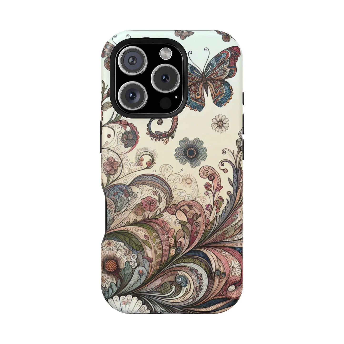 Phone Cases Whimsical Butterflies and Sunflowers Design Printify