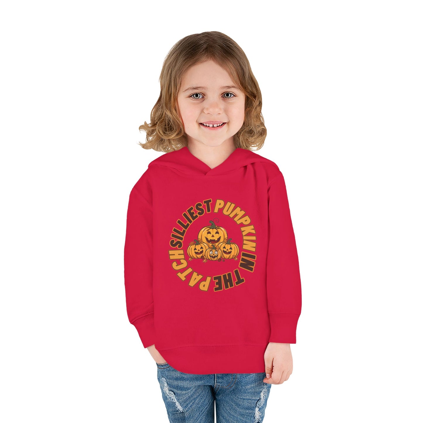 Silliest Pumpkin in the Patch Toddler Hoodie | Funny Fall Halloween Pullover Sweatshirt