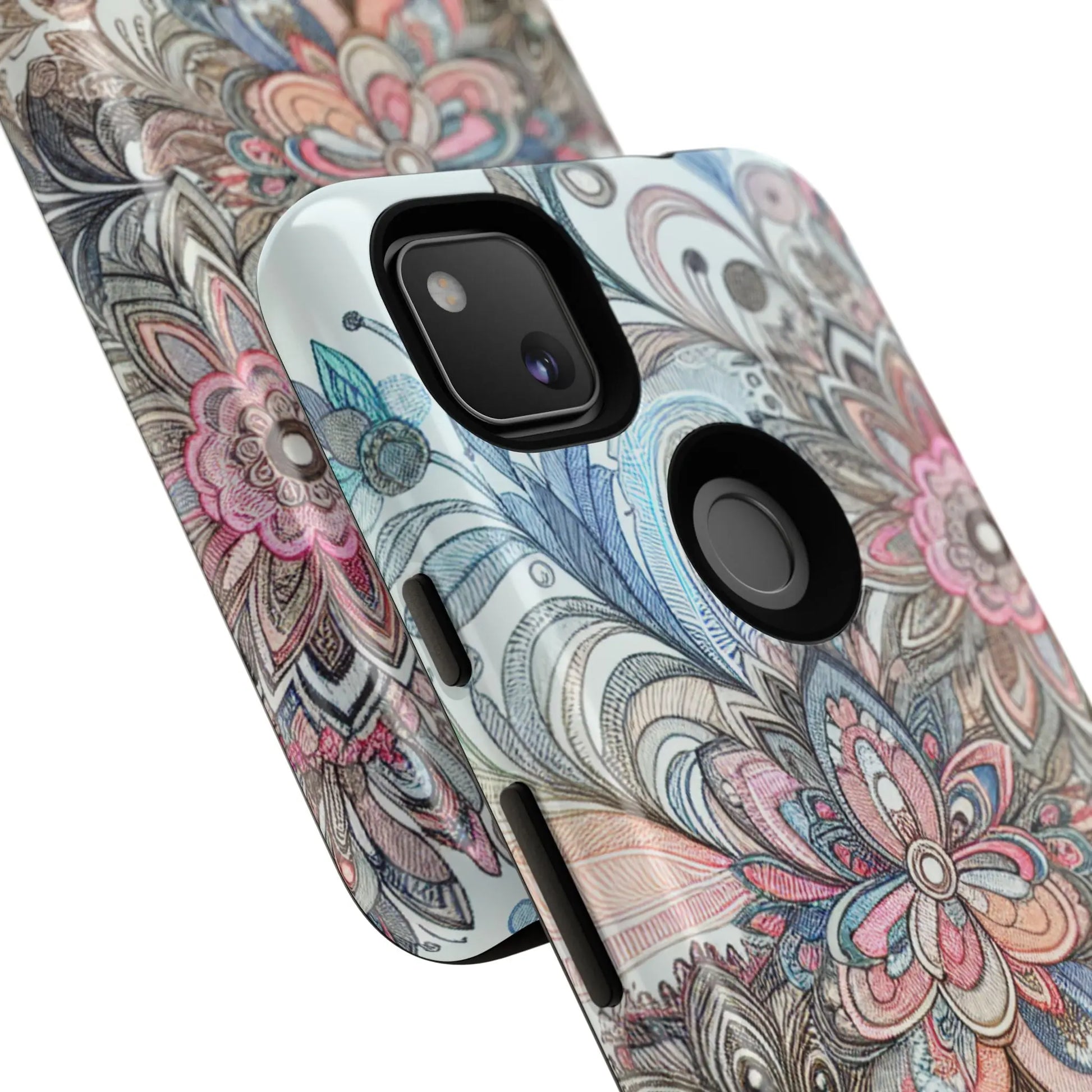 Floral Phone Case, Tough Cases, Protective mobile cover for flower lovers, Gift for her, Stylish phone accessory, Unique floral [...] Printify