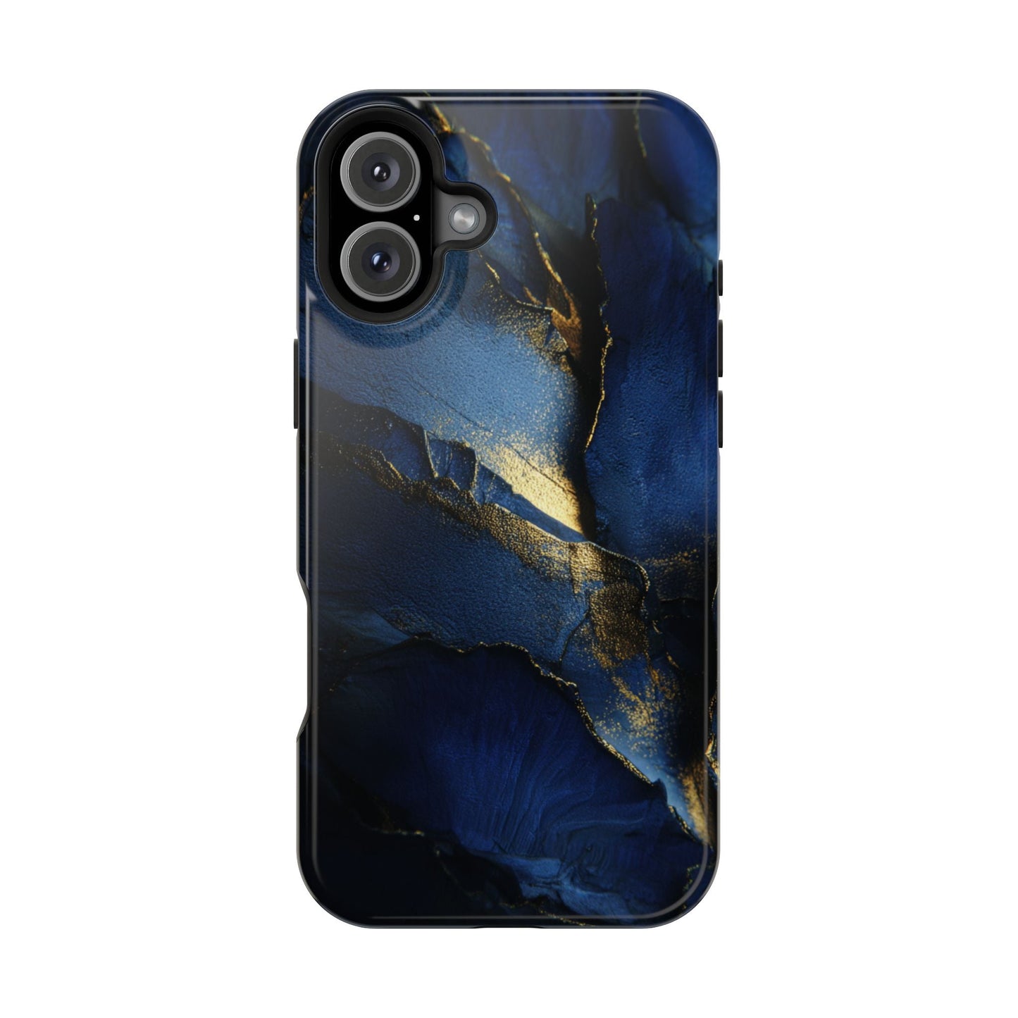 Phone Case - Blue and Gold 8k HD Design - Magnetic Tough Cases Printify