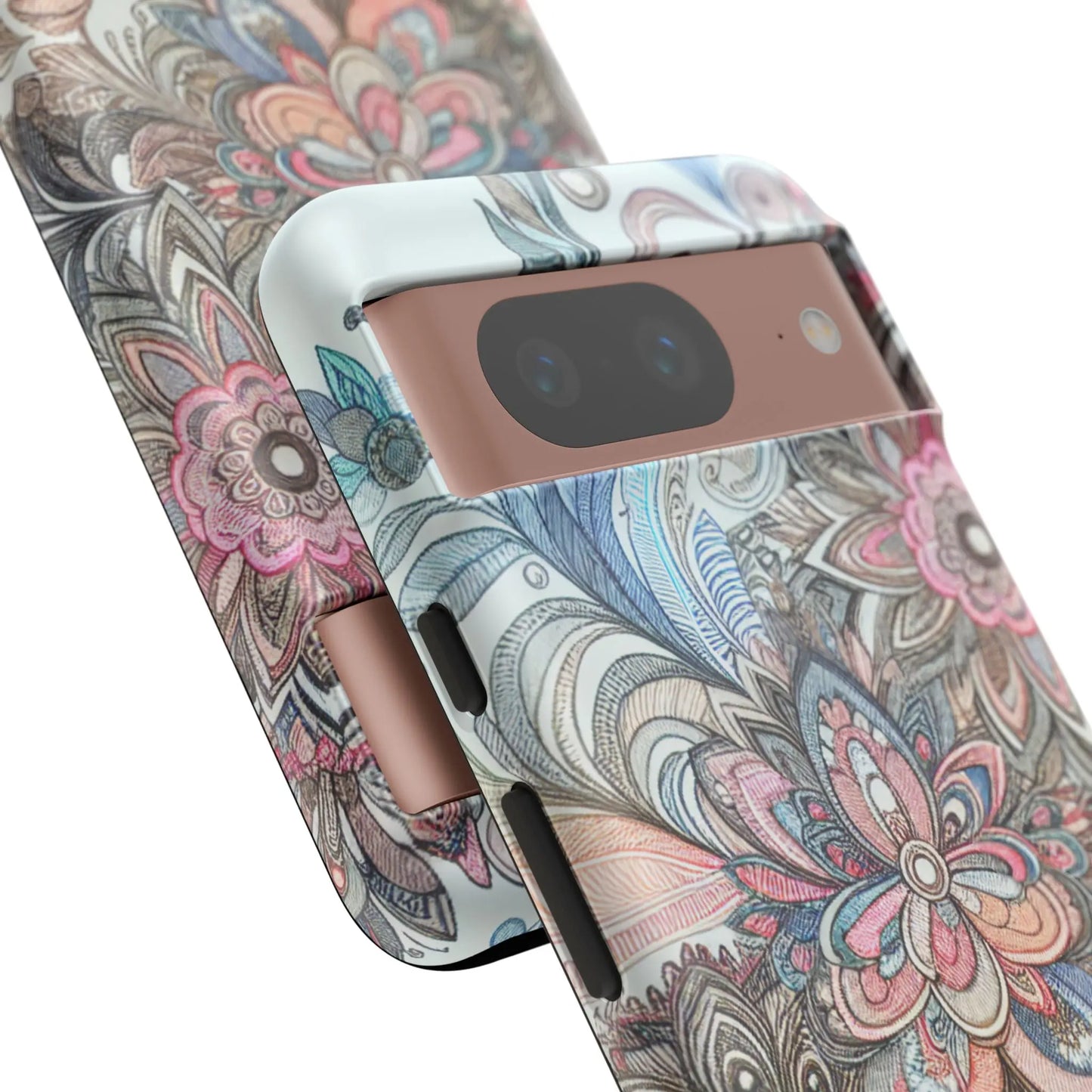 Floral Phone Case, Tough Cases, Protective mobile cover for flower lovers, Gift for her, Stylish phone accessory, Unique floral [...] Printify