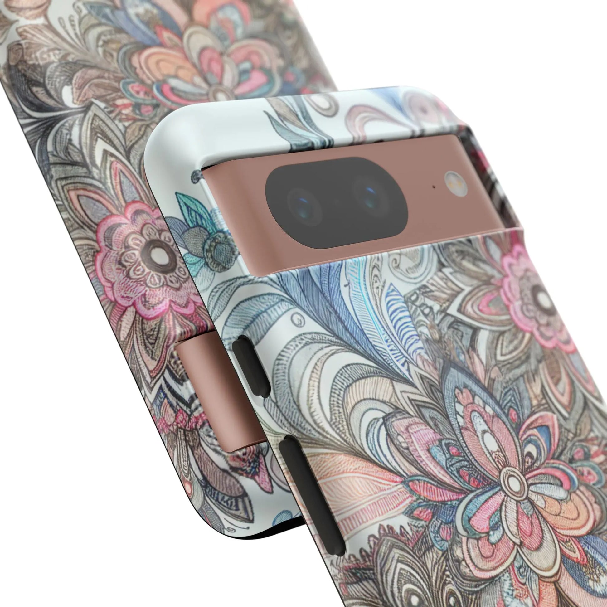 Floral Phone Case, Tough Cases, Protective mobile cover for flower lovers, Gift for her, Stylish phone accessory, Unique floral [...] Printify