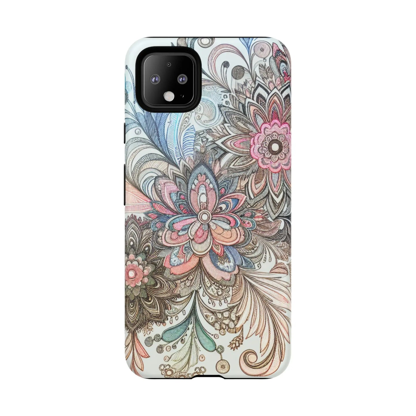 Floral Phone Case, Tough Cases, Protective mobile cover for flower lovers, Gift for her, Stylish phone accessory, Unique floral [...] Printify