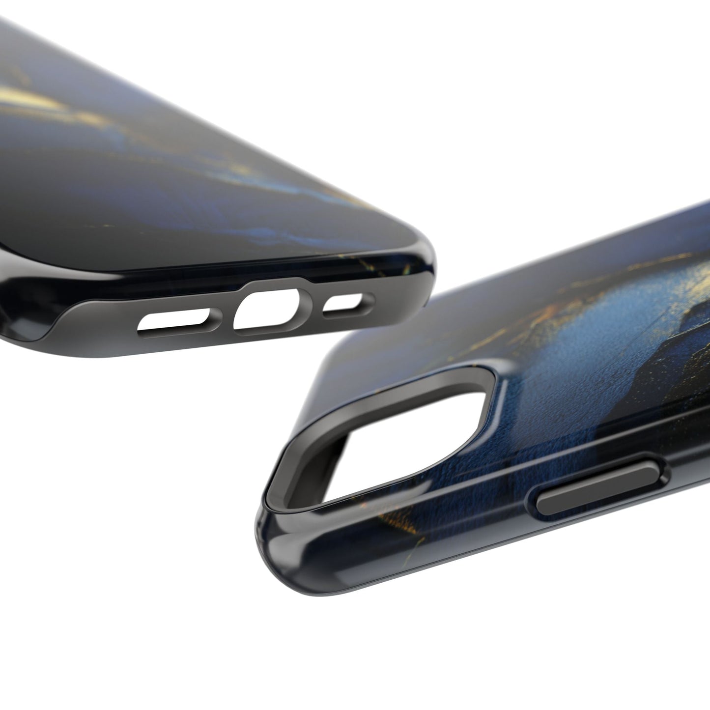 Phone Case - Blue and Gold 8k HD Design - Magnetic Tough Cases Printify