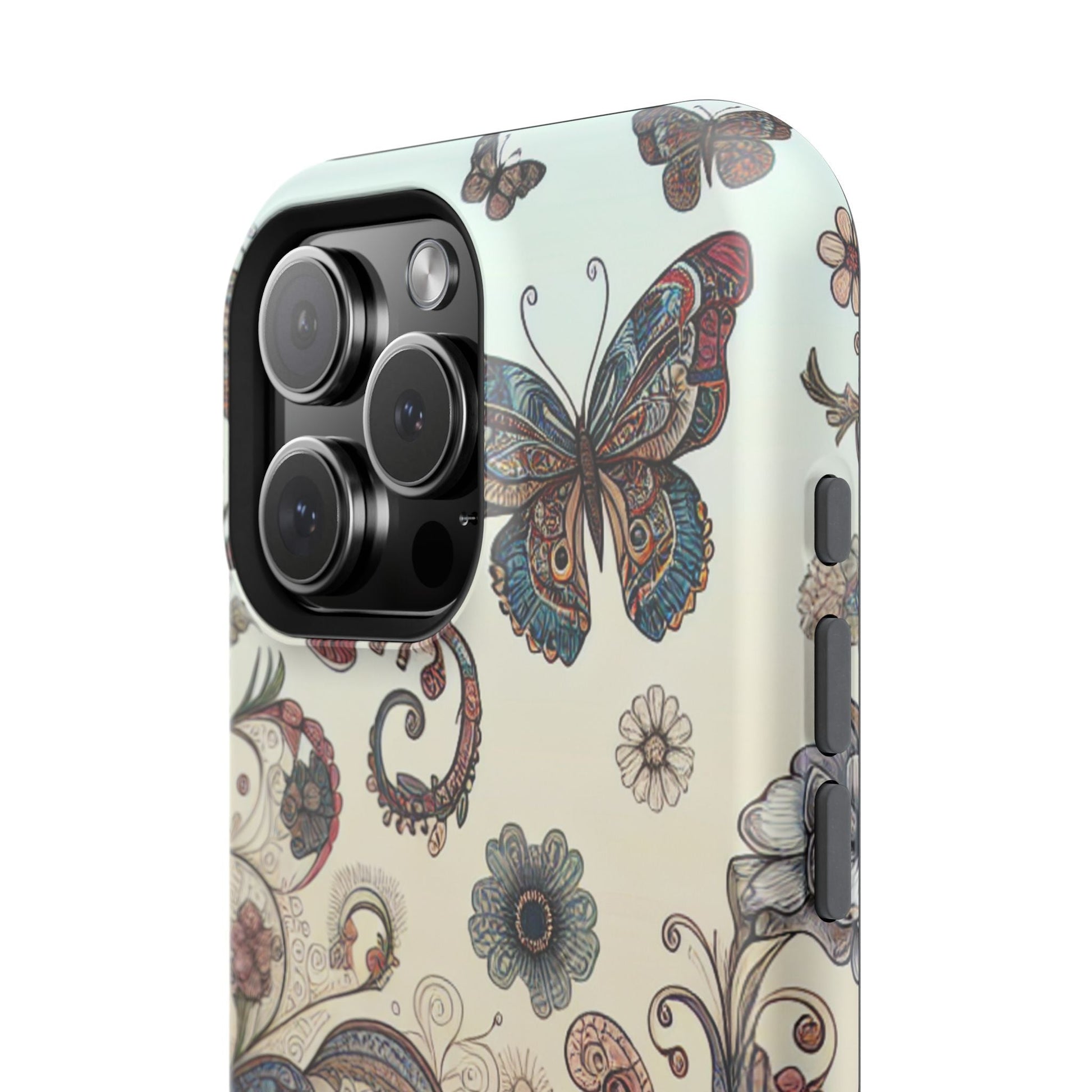 Phone Cases Whimsical Butterflies and Sunflowers Design Printify