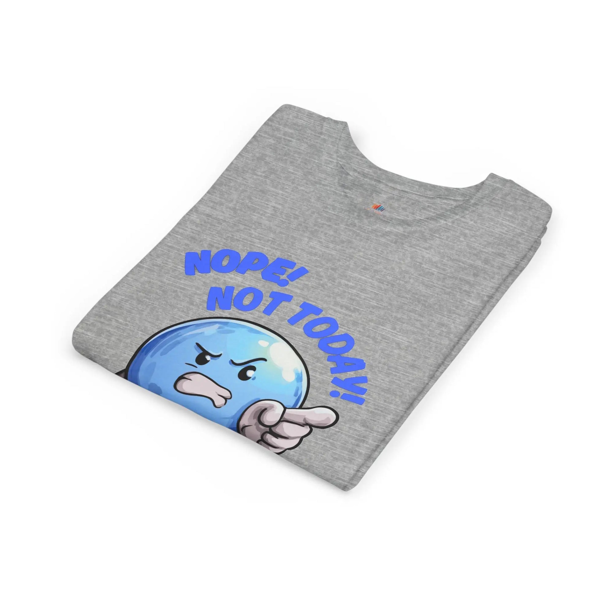 Funny Emoji Nope Not Today Youth Tee Printify